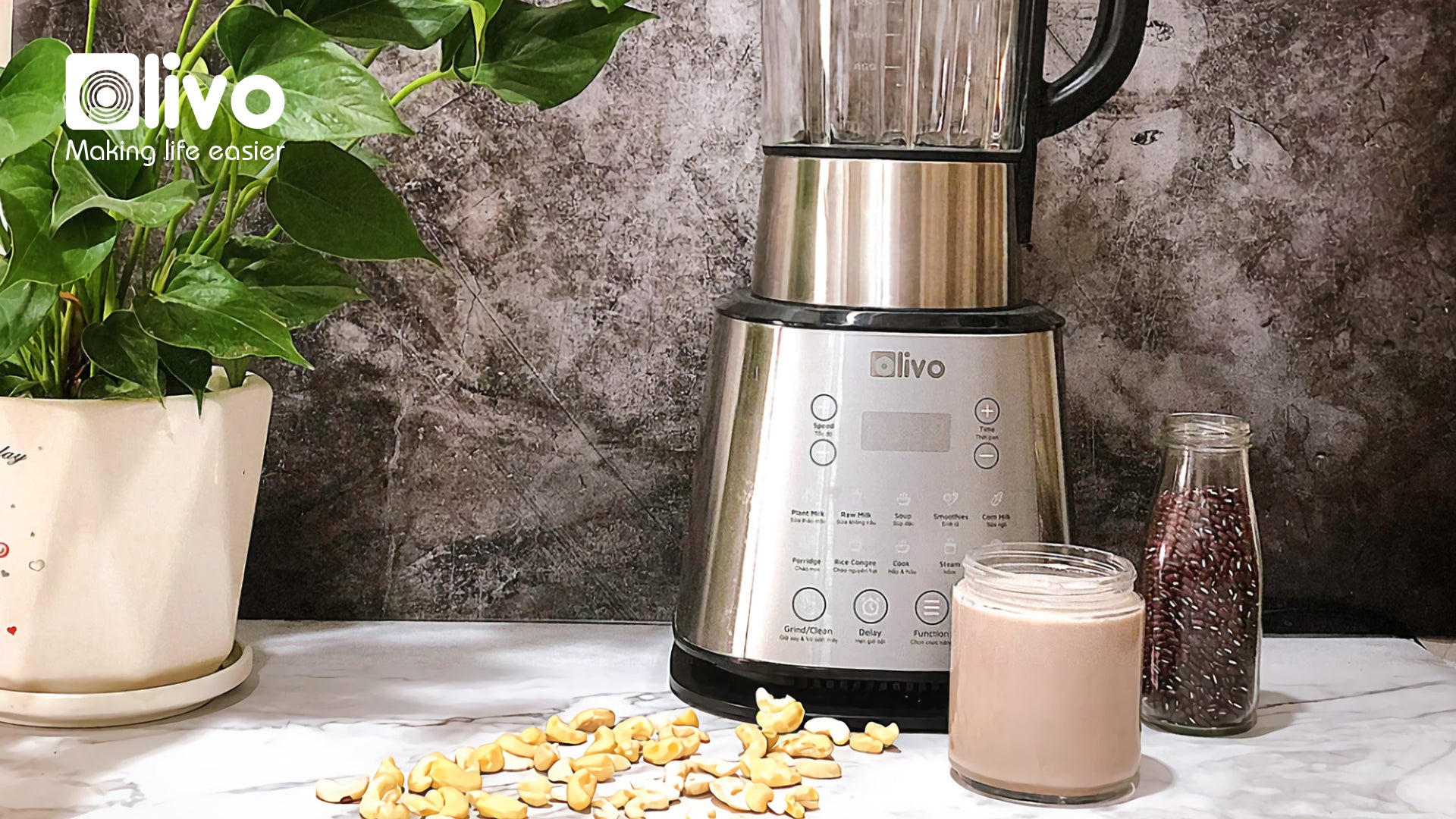 Thanh nhiệt giải độc với sữa hạt điều và xích tiểu đậu