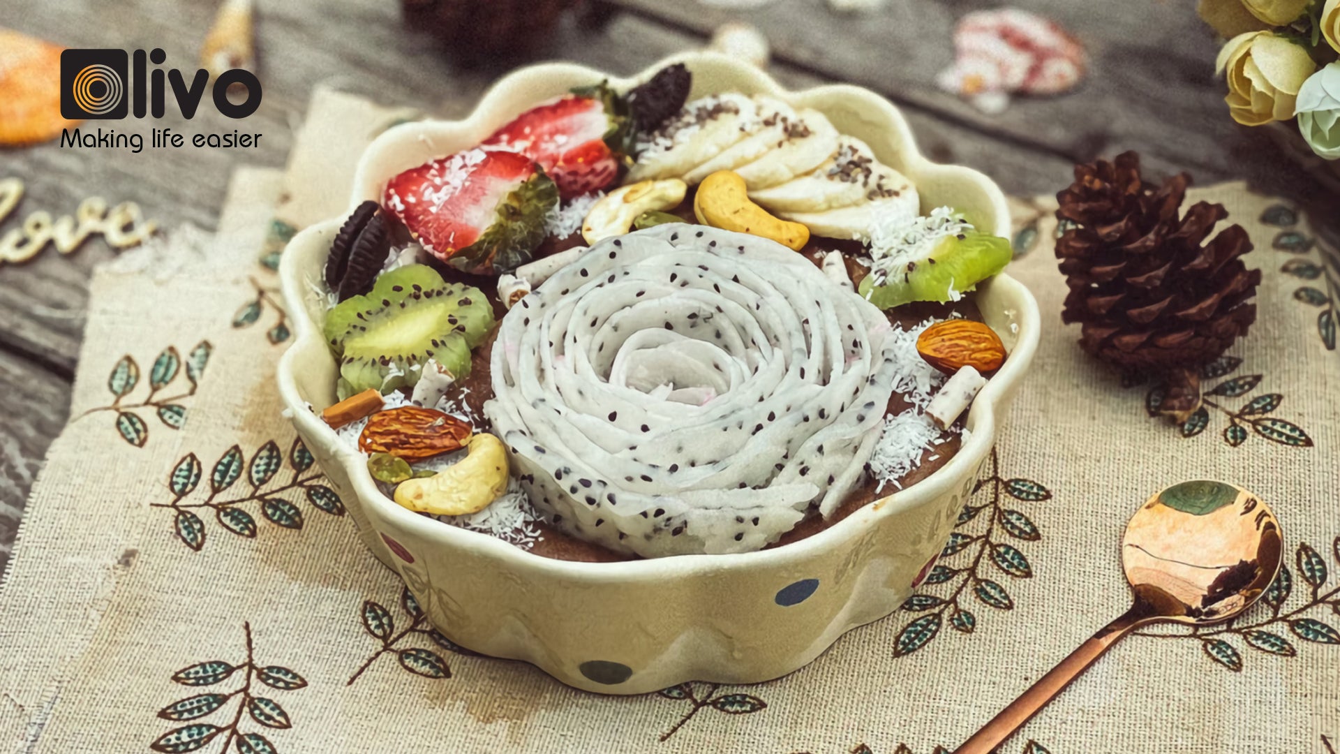 Mách nhỏ công thức làm Smoothie bơ chuối mix ca cao đơn giản bắt mắt