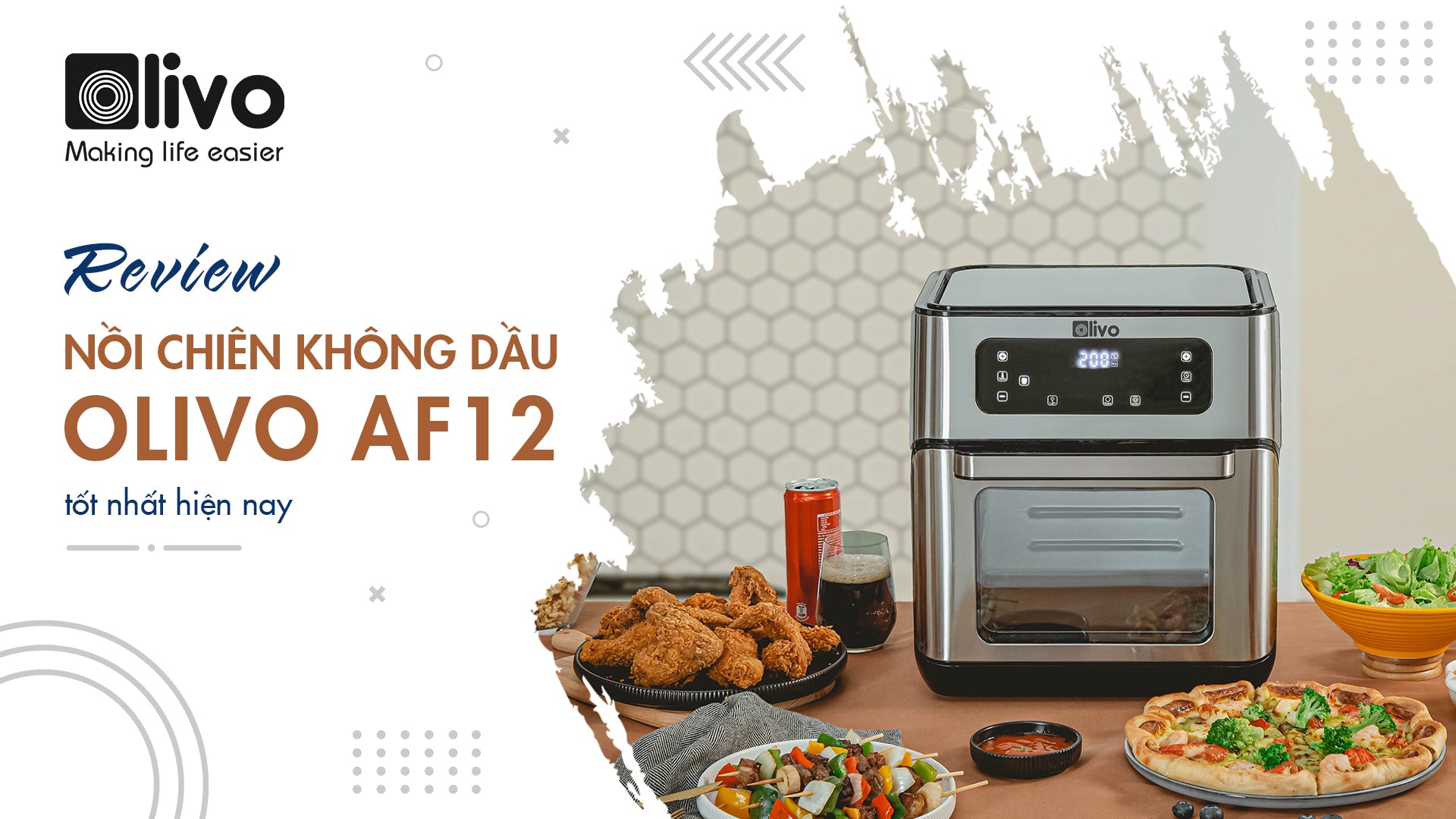 Review nồi chiên không dầu OLIVO AF12 có tốt không?