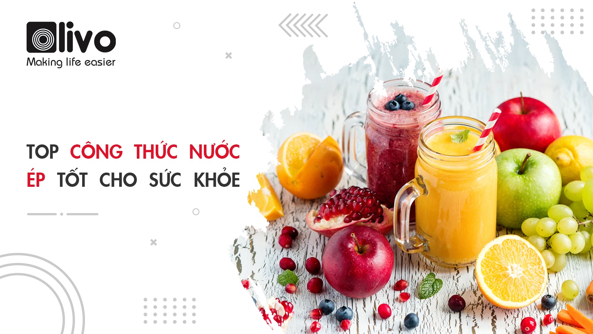 TOP 5 công thức nước ép tốt cho sức khỏe