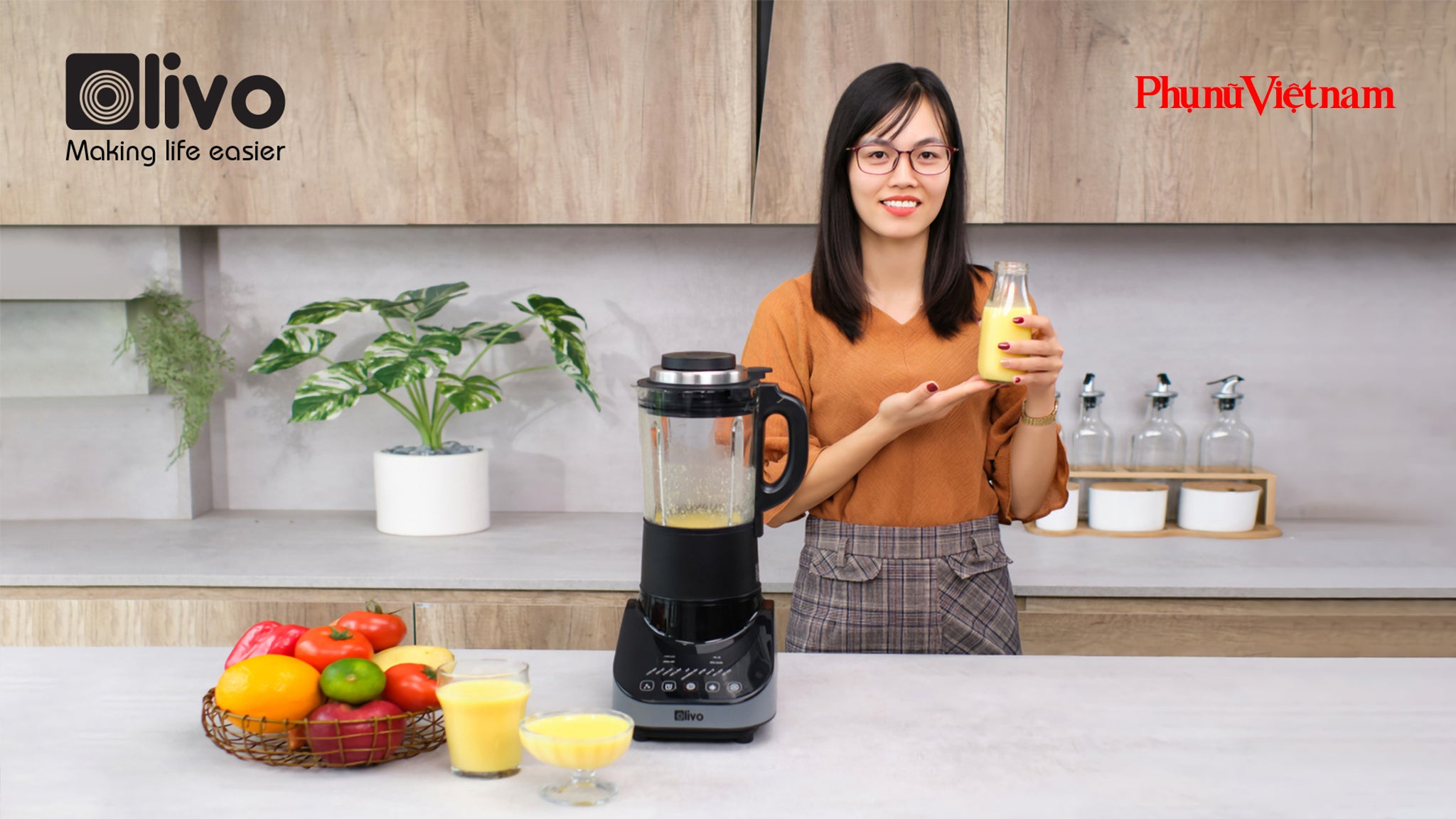 (Phunuvietnam.vn) - Máy làm sữa hạt OLIVO CB20 - Phương pháp chăm sóc sức khỏe tại nhà thời 4.0