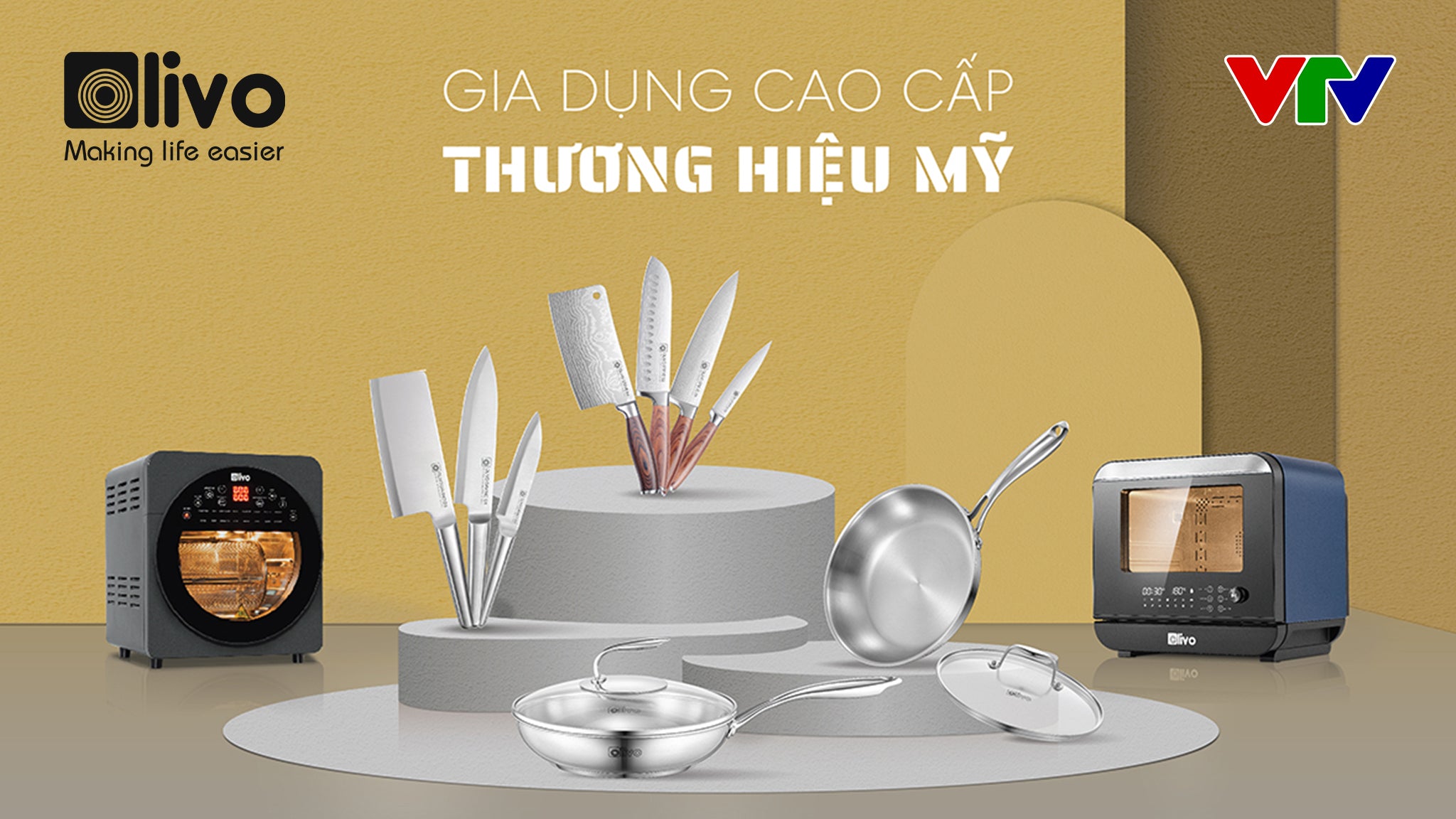 (Vtv.vn) Bộ dao, chảo OLIVO cao cấp lần đầu ra mắt thị trường gia dụng Việt