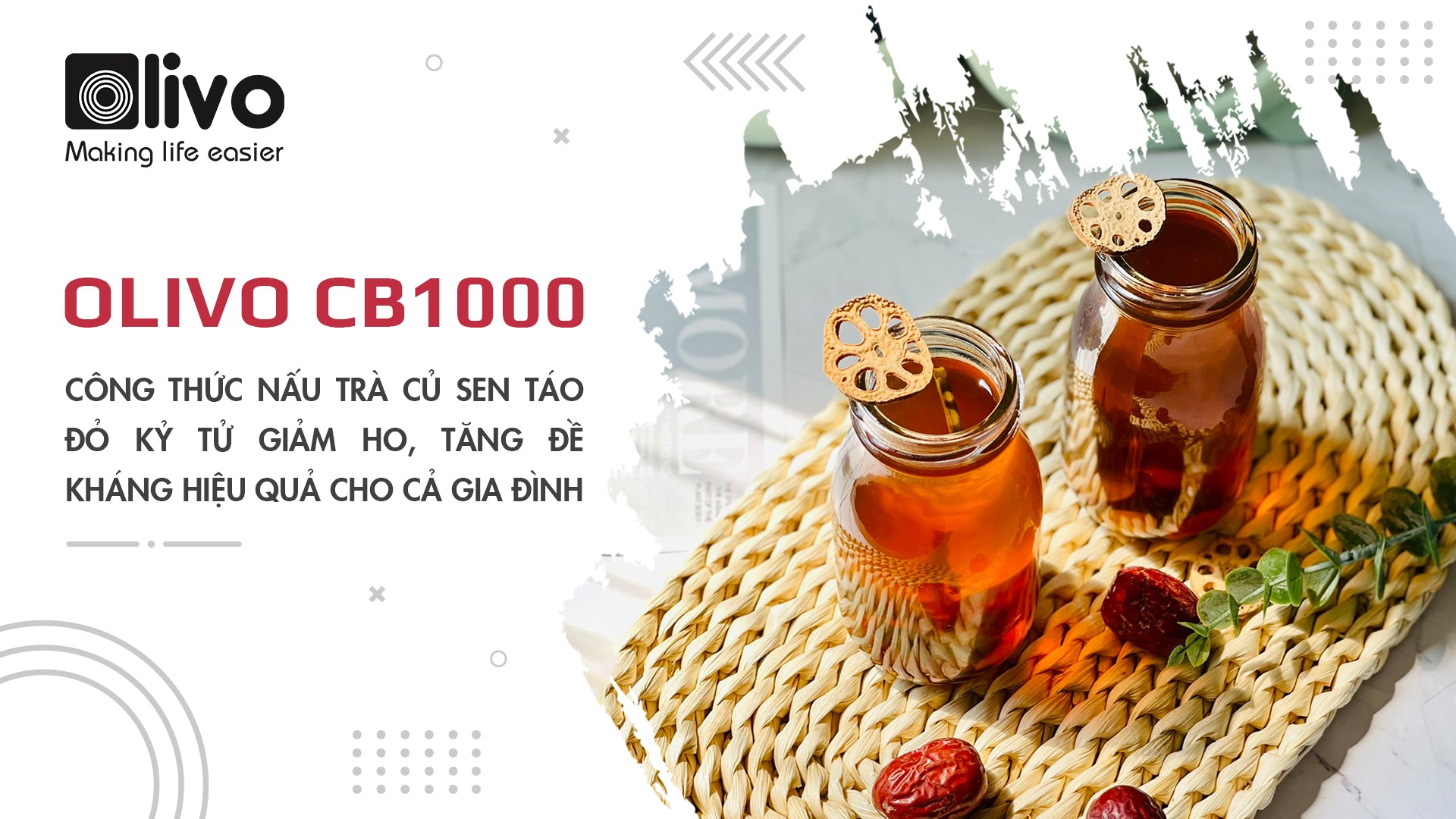Công thức nấu trà củ sen táo đỏ kỷ tử giảm ho, tăng đề kháng hiệu quả cho cả gia đình