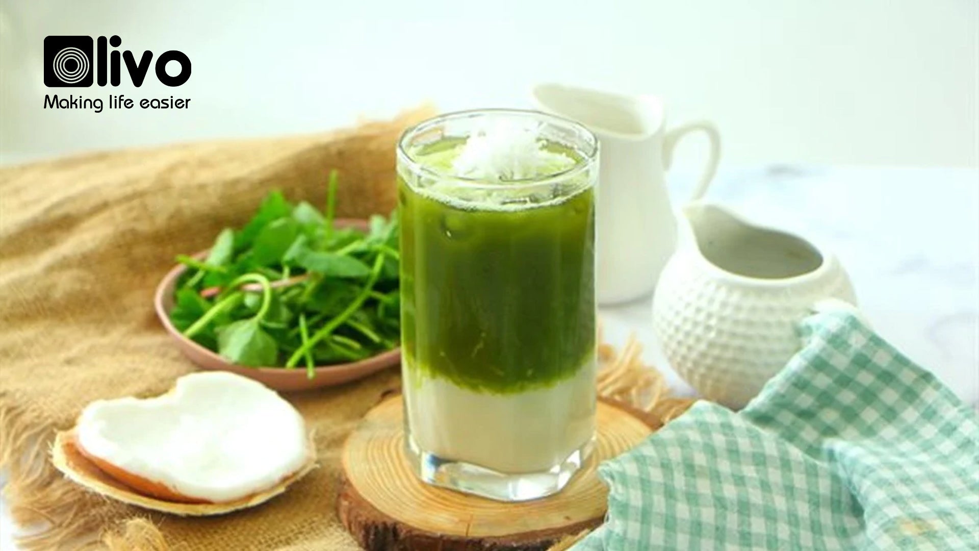 Đổi vị với món sữa đậu xanh - nước cốt dừa - rau má