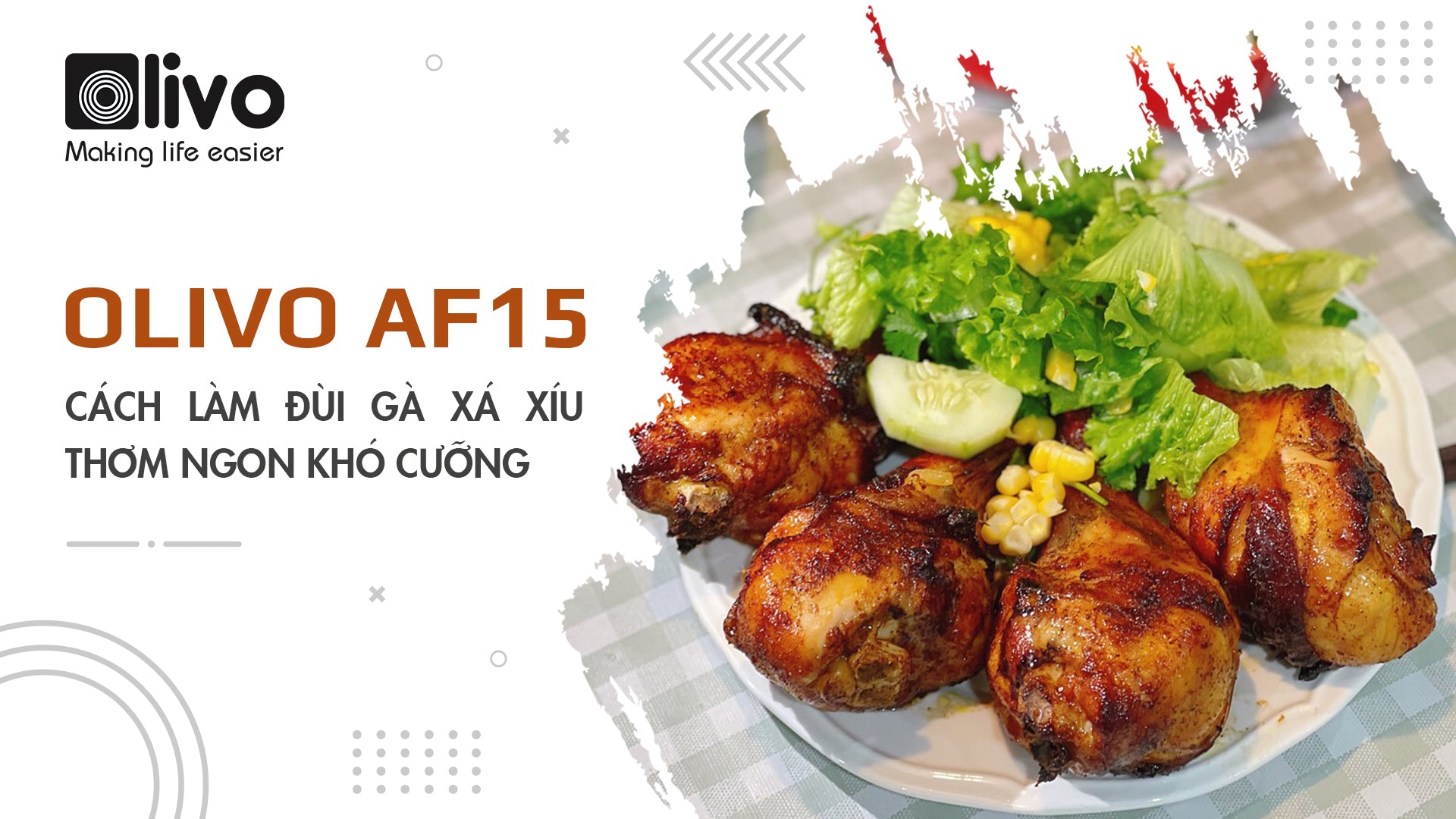 Cách làm đùi gà xá xíu thơm ngon khó cưỡng