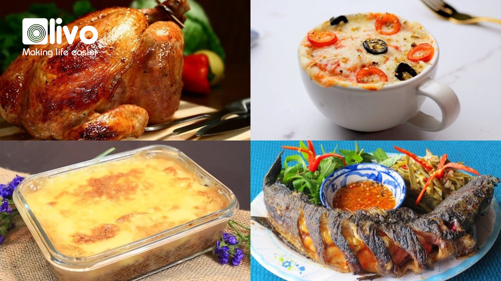 Cách nấu ăn với từng vị trí đặt trong lò nướng