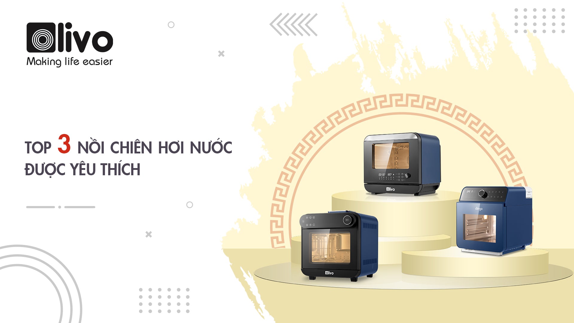 TOP 3 nồi chiên hơi nước được yêu thích nhất