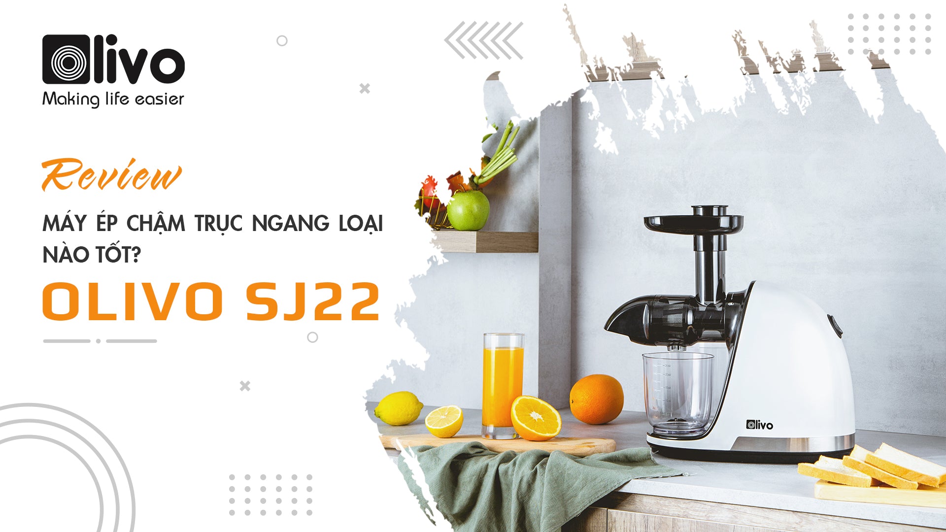Review Máy ép chậm trục ngang OLIVO SJ22