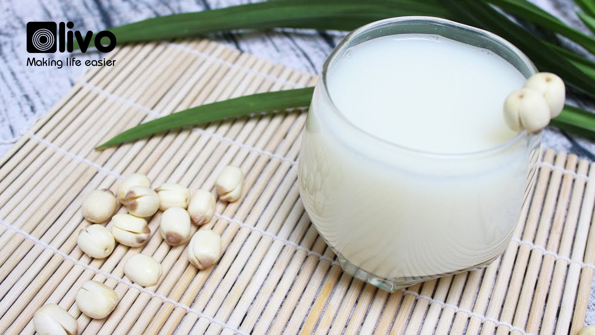 Cách làm sữa hạt sen cho bé ngủ ngon, tăng cân đều