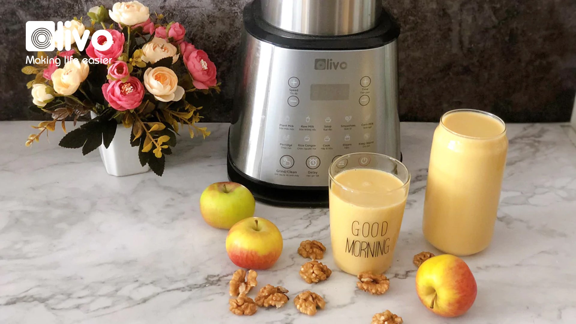 Sữa óc chó - ngô ngọt bữa phụ ngon đủ dinh dưỡng cho bé