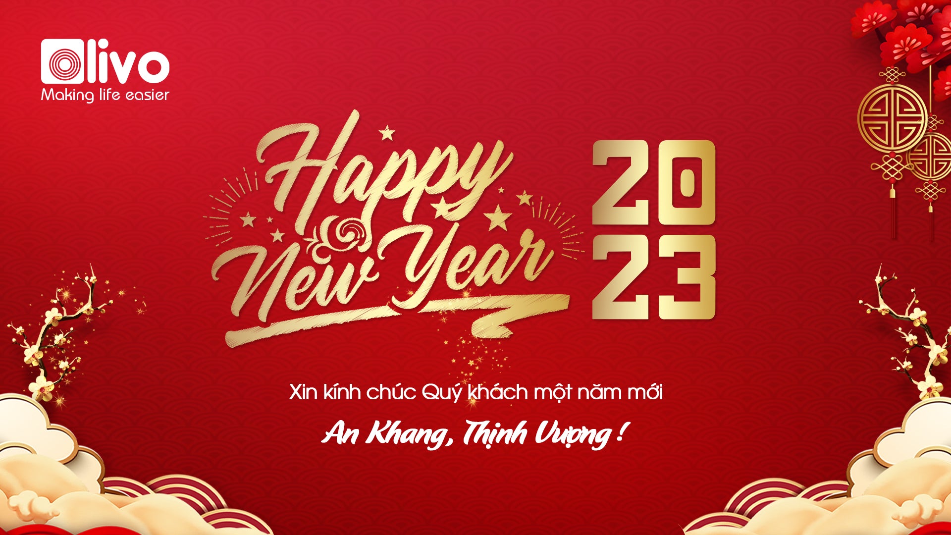 Tổng giám đốc OLIVO ELECTRONICS Việt Nam gửi thiệp chúc Tết tới quý khách hàng nhân dịp Tết Quý Mão 2023