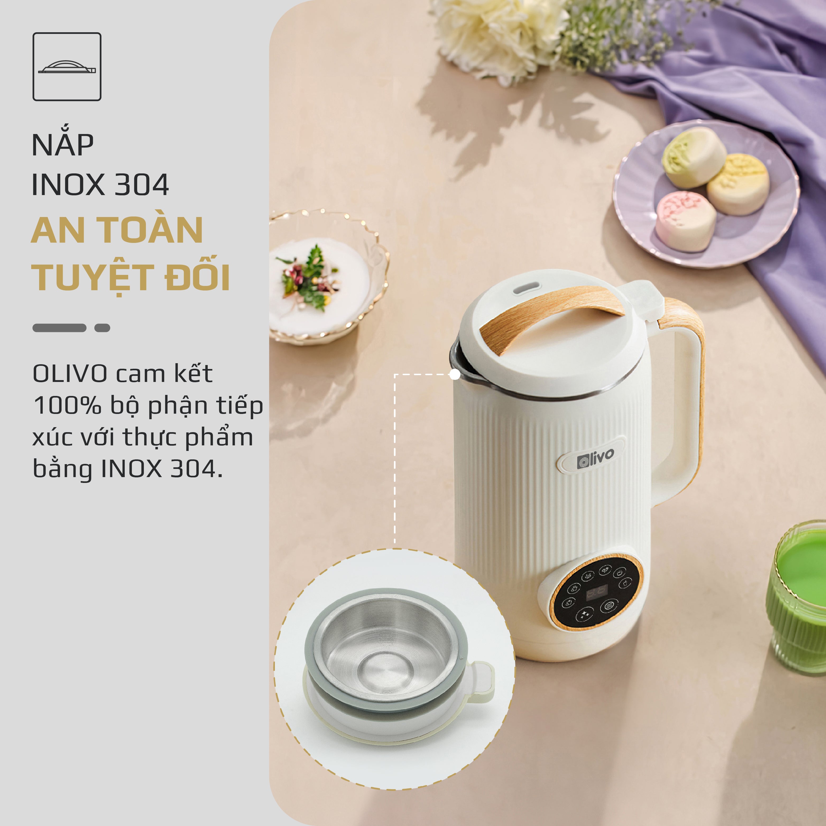Máy Xay Nấu Đa Năng OLIVO CB400 PRO – Nhỏ Gọn Tiện Mang Theo – Đa Chức Năng – Cao Cấp