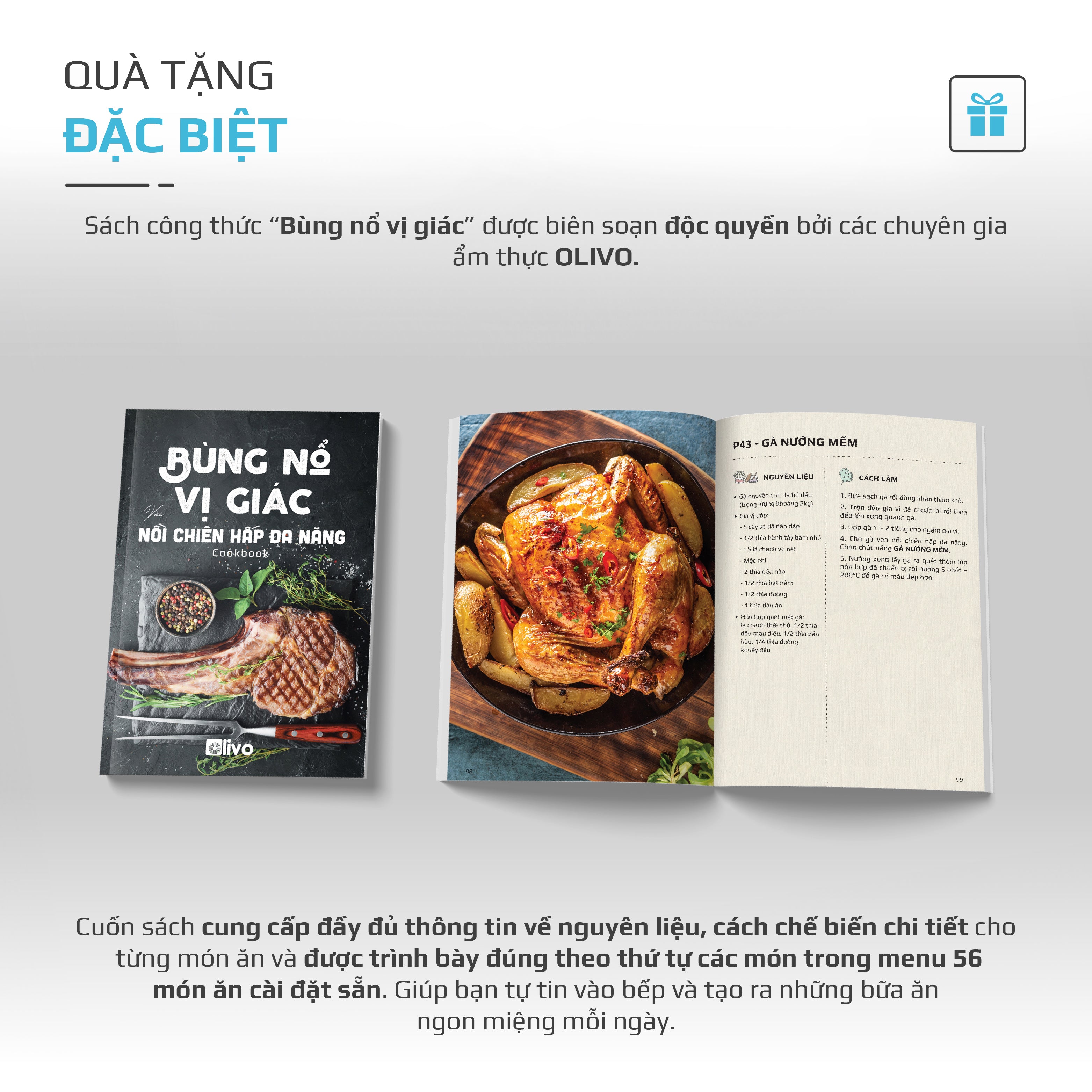 Nồi Chiên Hấp Đa Năng OLIVO SF1600 - Phiên bản Đặc Biệt cao cấp nhất, Màn hình OLED hiện đại, 70 chế độ cài sẵn, Dung tích 16L, Vệ sinh dễ dàng