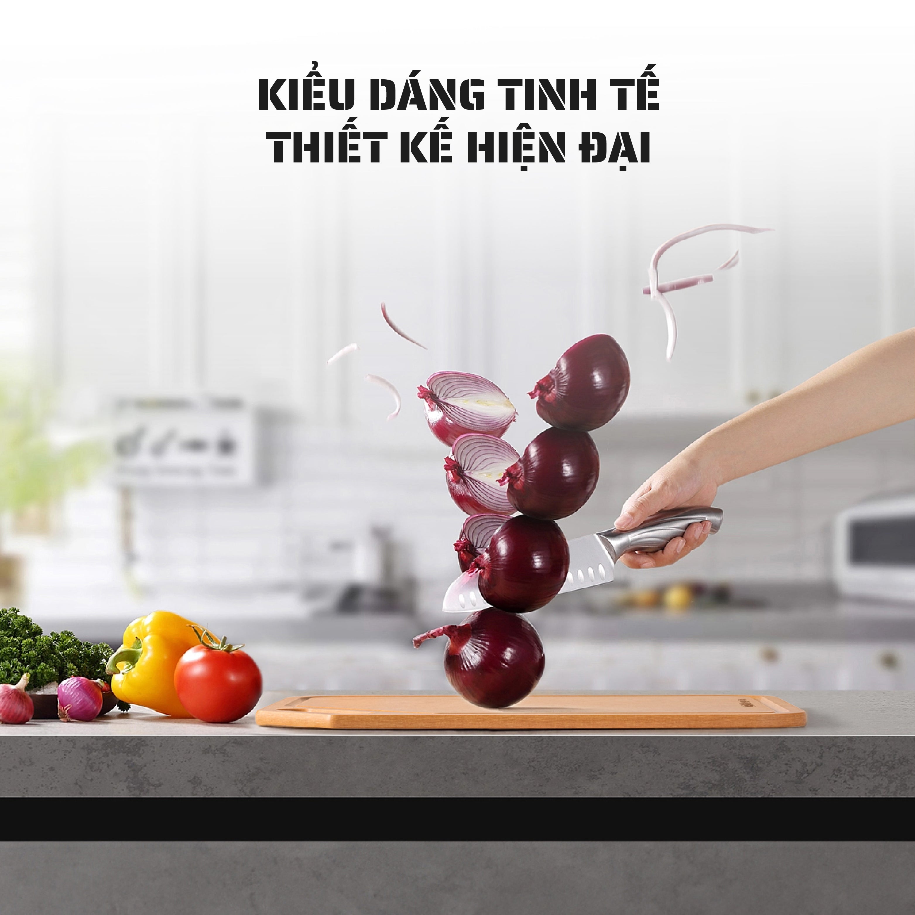 THỚT OLIVO WOOD FIBER - Chống Cong Vênh, Ẩm Mốc, Không Bị Mùi Hôi - Sử Dụng Được Với Máy Rửa Bát