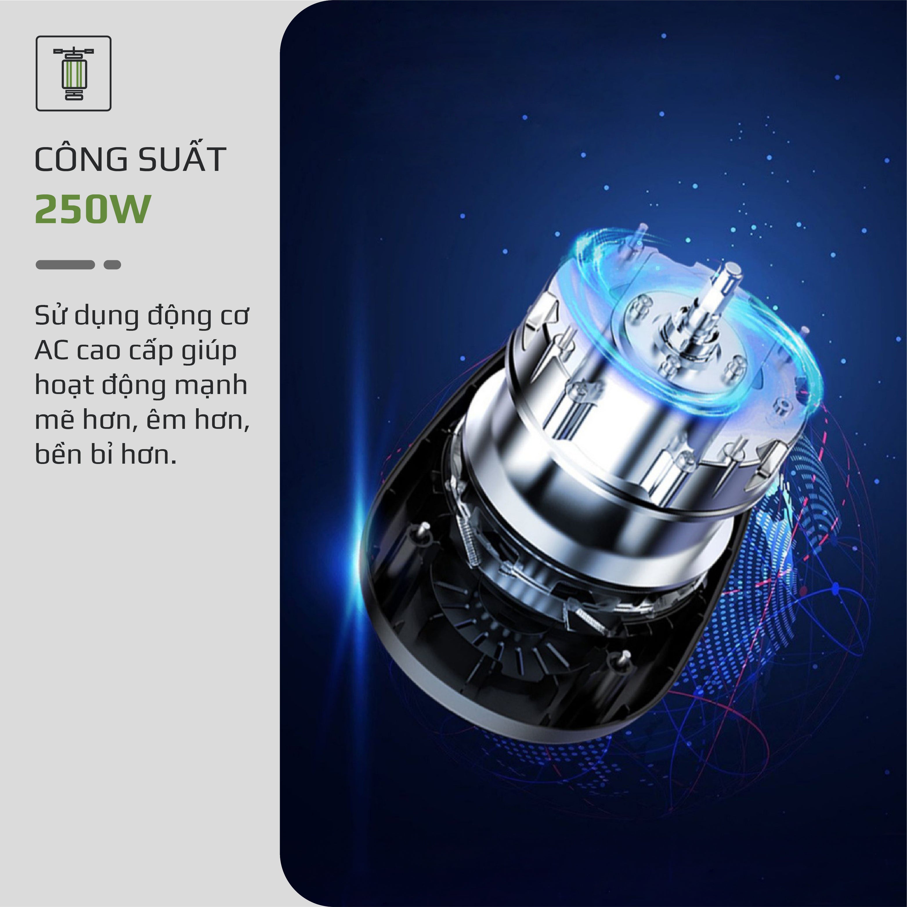 Máy Ép Chậm OLIVO SJ196 Titanium - Ép Trái Cây Nguyên Quả - Động Cơ AC Cao Cấp, Êm Nhất Thị Trường