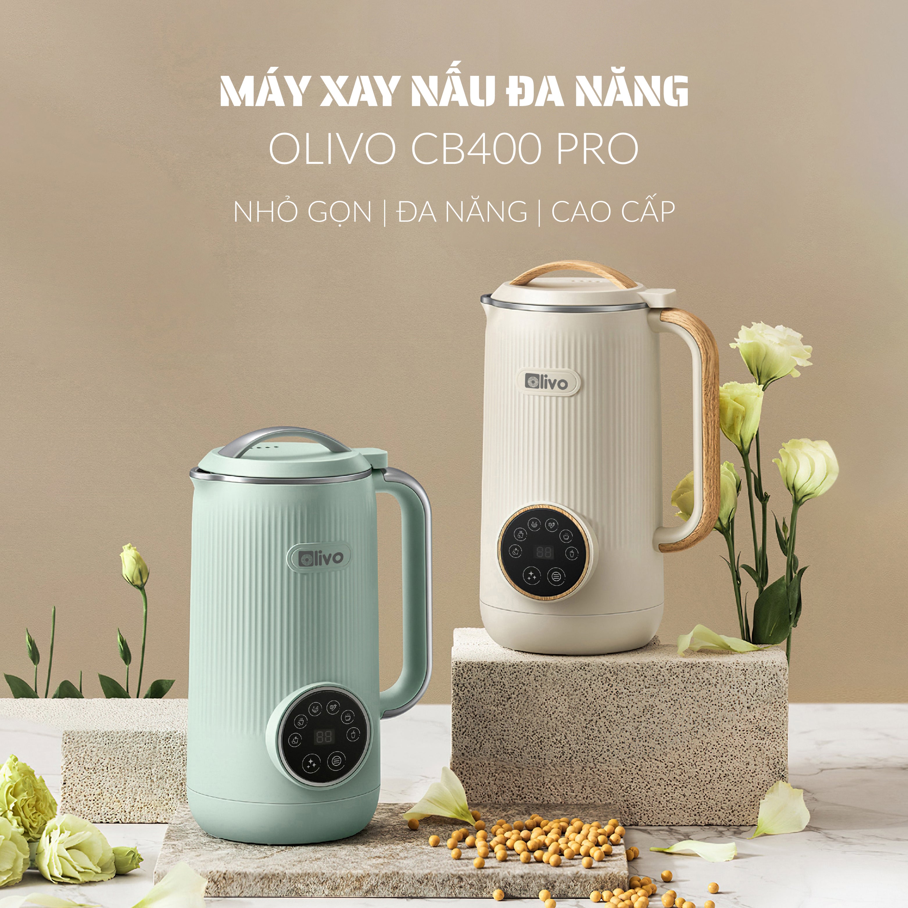 Máy Xay Nấu Đa Năng OLIVO CB400 PRO – Nhỏ Gọn Tiện Mang Theo – Đa Chức Năng – Cao Cấp