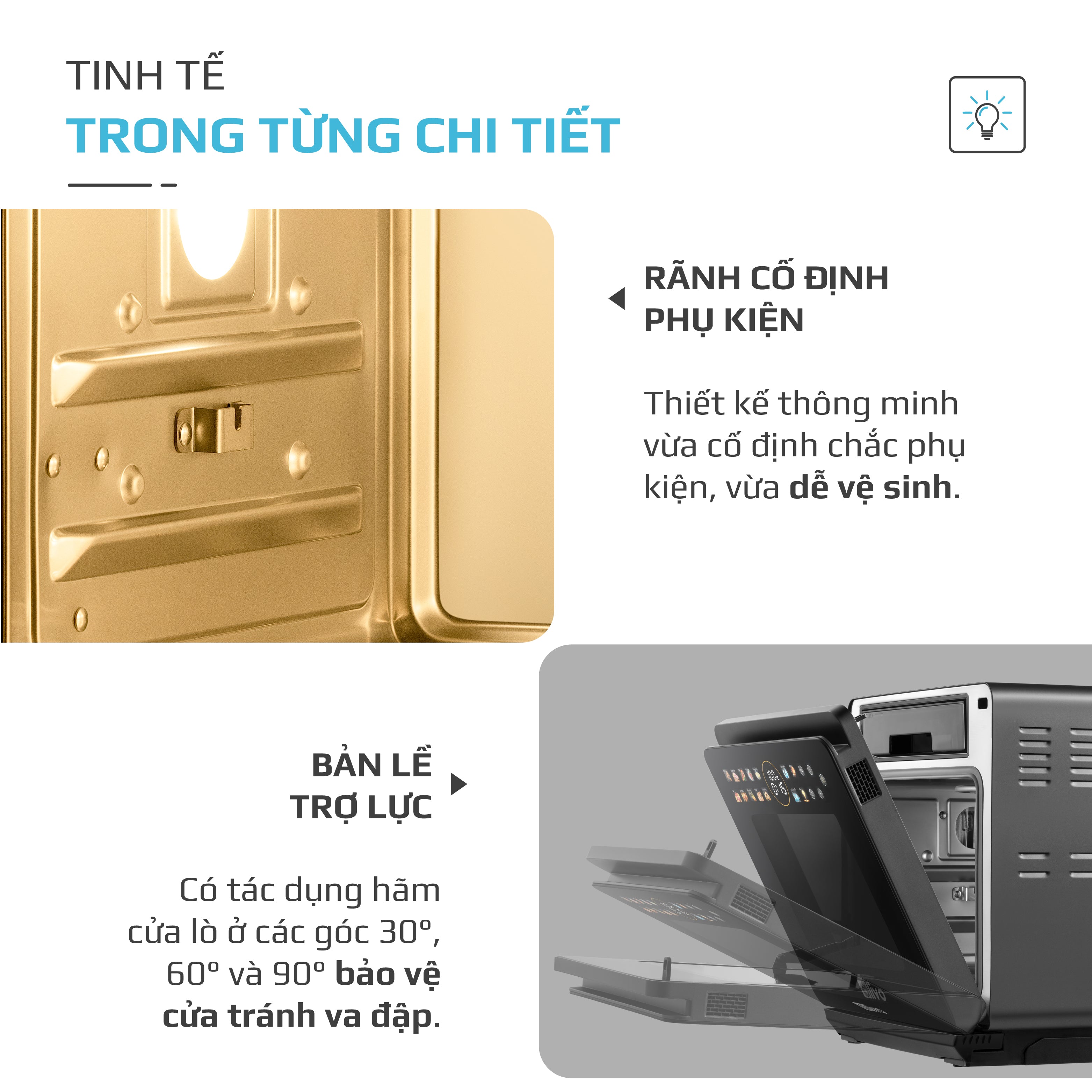 Nồi Chiên Hấp Đa Năng OLIVO SF1600 - Phiên bản Đặc Biệt cao cấp nhất, Màn hình OLED hiện đại, 70 chế độ cài sẵn, Dung tích 16L, Vệ sinh dễ dàng