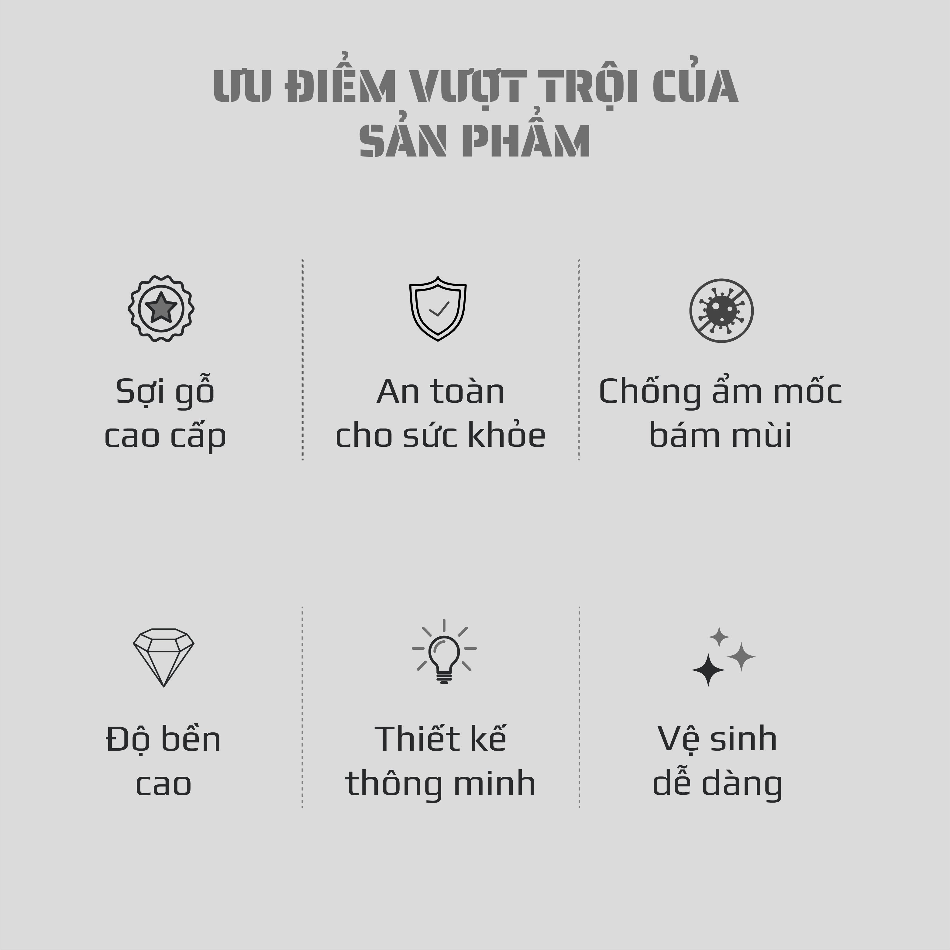 THỚT OLIVO WOOD FIBER - Chống Cong Vênh, Ẩm Mốc, Không Bị Mùi Hôi - Sử Dụng Được Với Máy Rửa Bát
