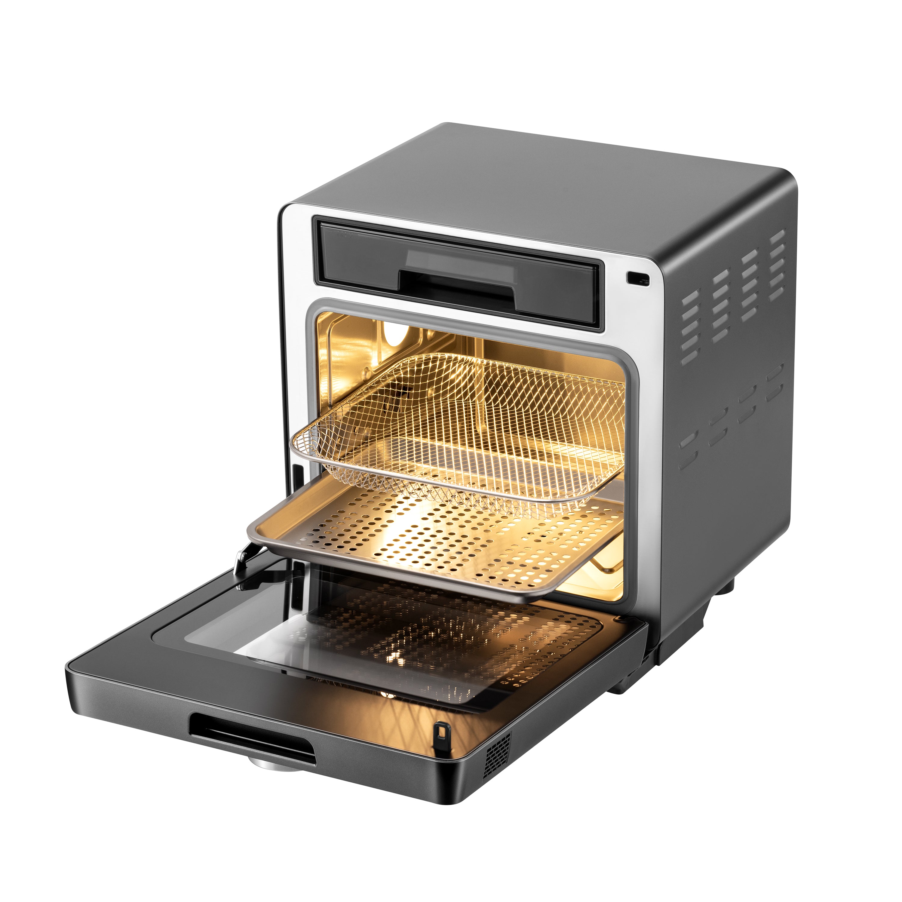 Nồi Chiên Hấp Đa Năng OLIVO SF16 PRO 2025 - 70 Chế Độ Cài Sẵn, Toàn Bộ Khoang Nồi Và Phụ Kiện Bằng Inox 304 Cao Cấp, Dung Tích 16L, Vệ Sinh Dễ Dàng