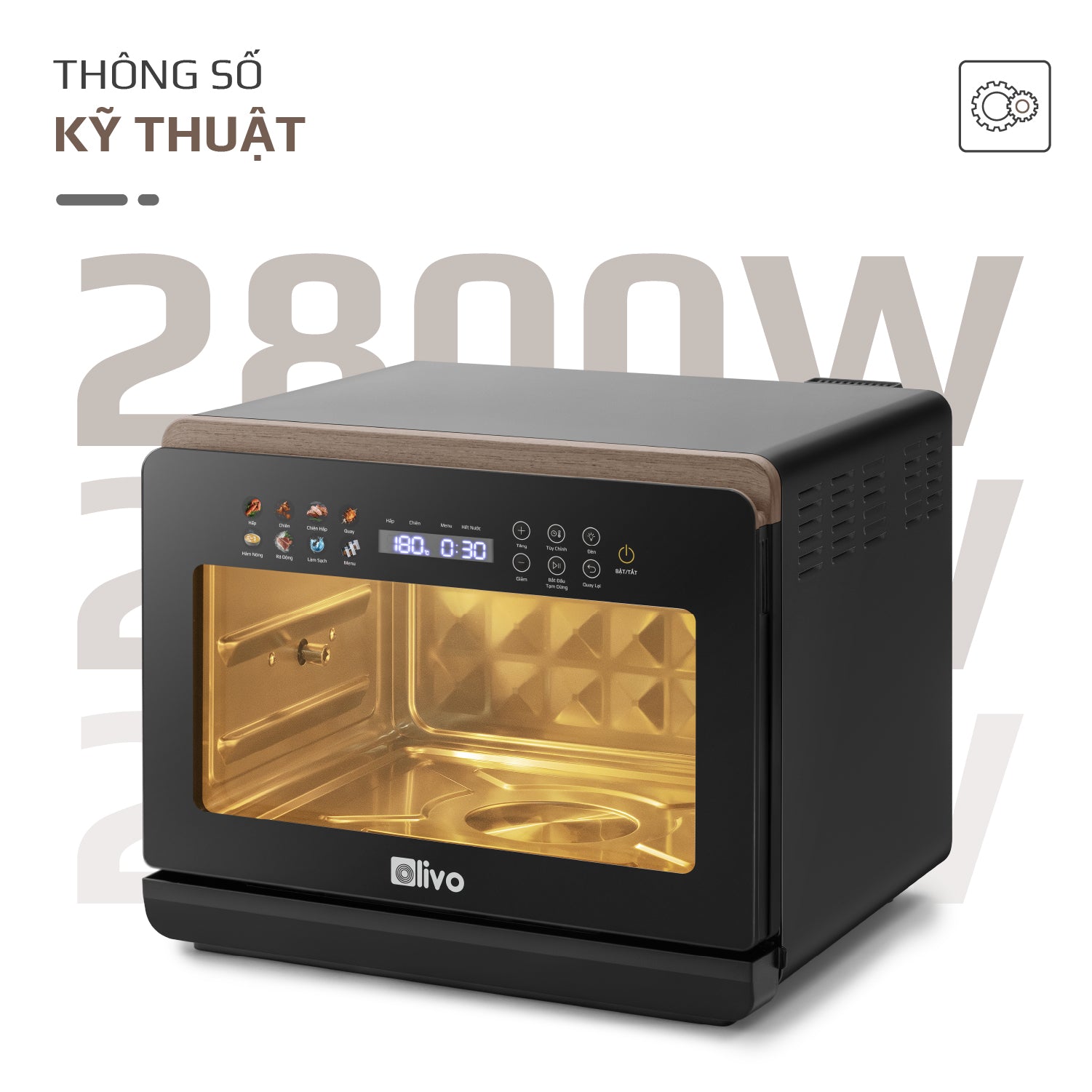 Nồi Chiên Hấp Đa Năng OLIVO SteamFry Xtra – Phiên Bản Cao Cấp, Bảng Điều Khiển OLED, Dung tích vượt trội 20L, Hấp Nano Steam/Chiên Eco Fry thế hệ thứ 2, 70 Chế Độ Cài Sẵn, Vệ Sinh Dễ Dàng