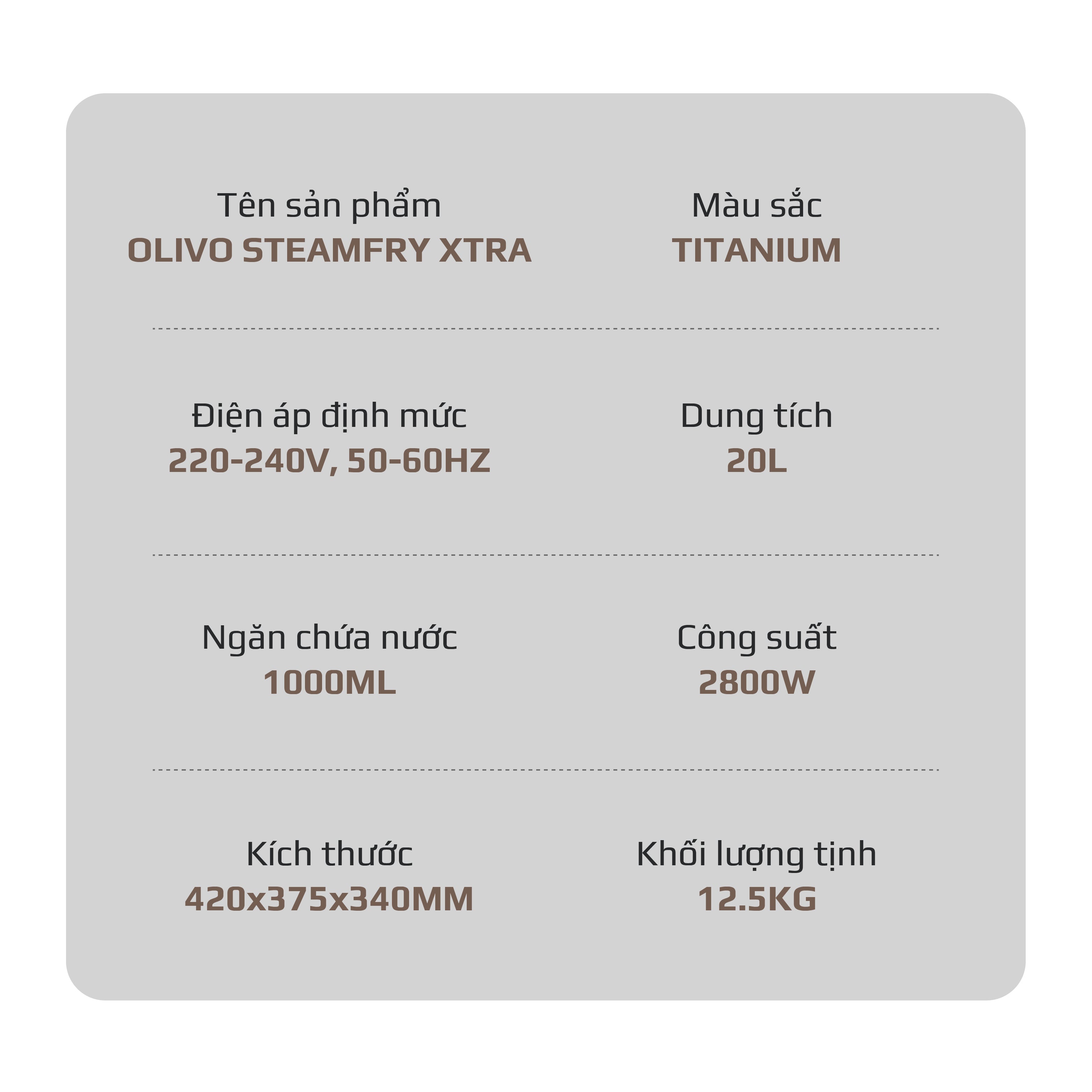 Nồi Chiên Hấp Đa Năng OLIVO SteamFry Xtra – Phiên Bản Cao Cấp, Bảng Điều Khiển OLED, Dung tích vượt trội 20L, Hấp Nano Steam/Chiên Eco Fry thế hệ thứ 2, 70 Chế Độ Cài Sẵn, Vệ Sinh Dễ Dàng