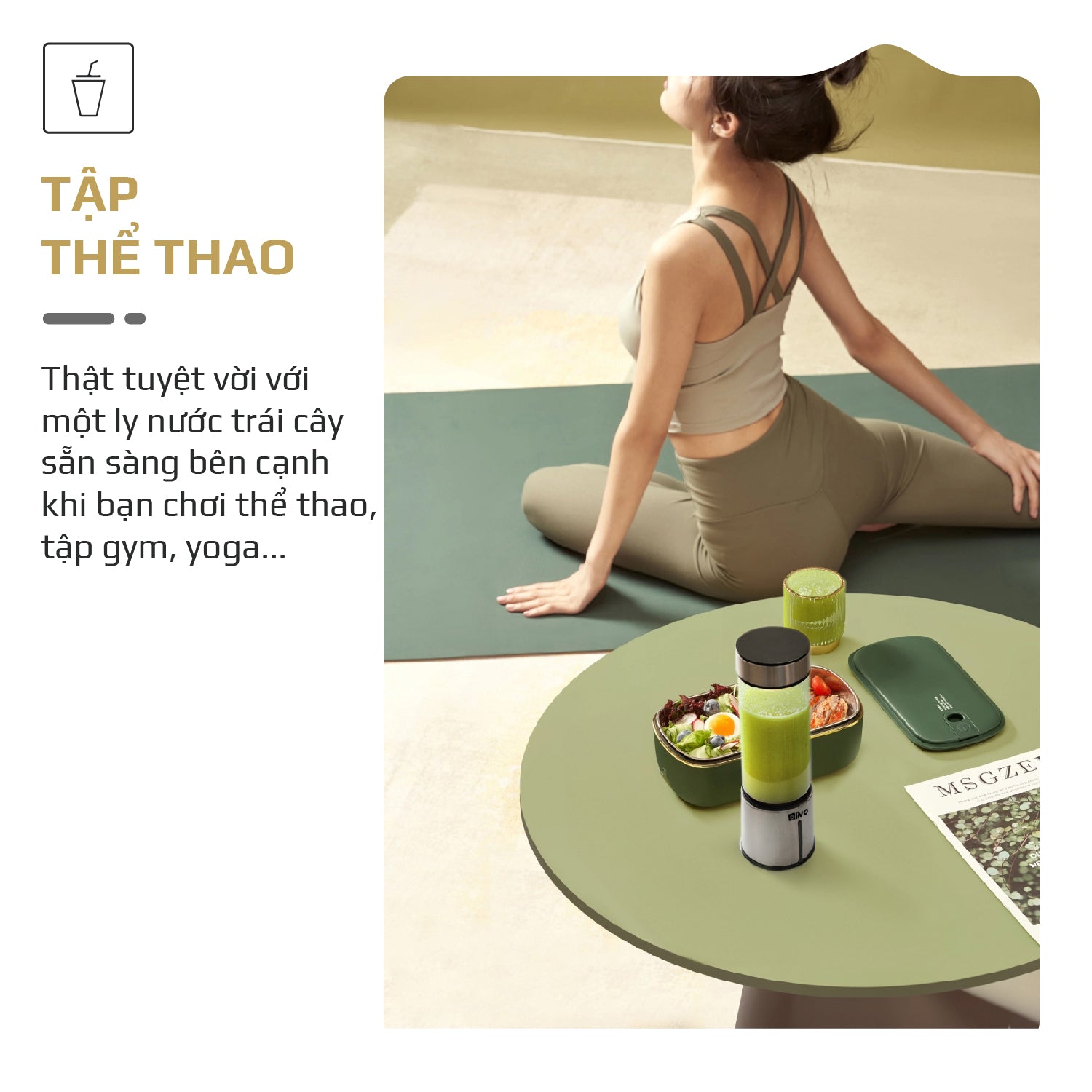Máy Xay Sinh Tố Cầm Tay OLIVO PB01 – Xay Được Đá Viên, Sạc Pin Sử Dụng Không Cần Dây – Nhỏ Gọn, Cao Cấp, Tiện Lợi, Dung Tích 450ML