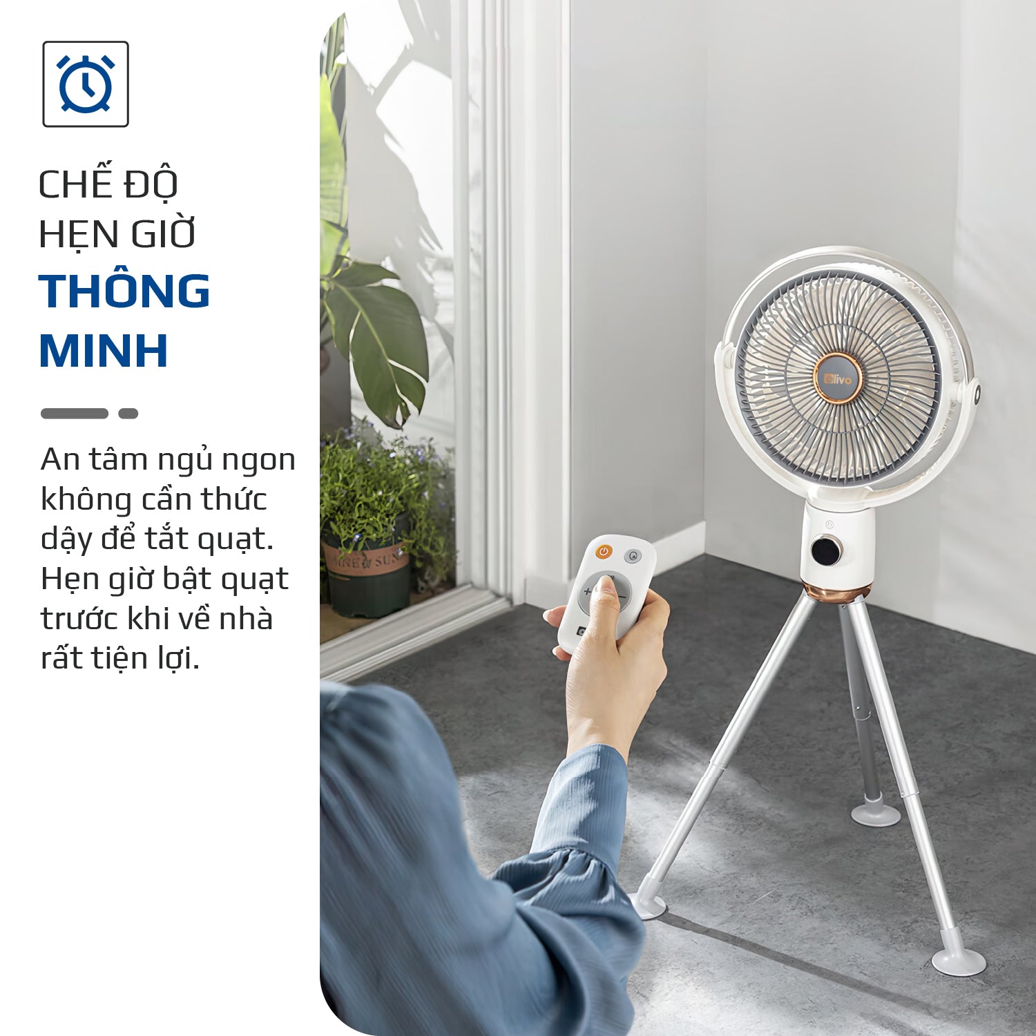 Quạt Tuần Hoàn Không Khí – Quạt Không Dây OLIVO WF1 – Chạy Êm, Sạc Nhanh 2.5 Giờ, Hoạt Động Bền Bỉ 48h – Gấp Gọn Dễ Dàng