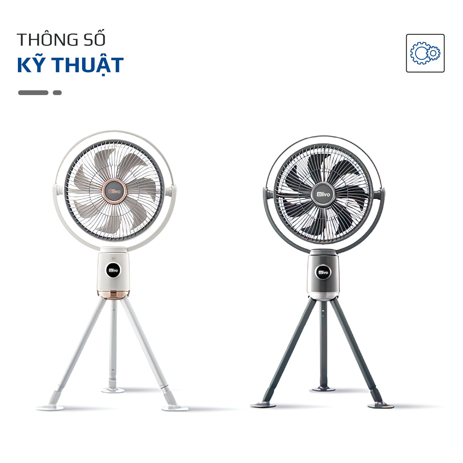 Quạt Tuần Hoàn Không Khí – Quạt Không Dây OLIVO WF1 – Chạy Êm, Sạc Nhanh 2.5 Giờ, Hoạt Động Bền Bỉ 48h – Gấp Gọn Dễ Dàng
