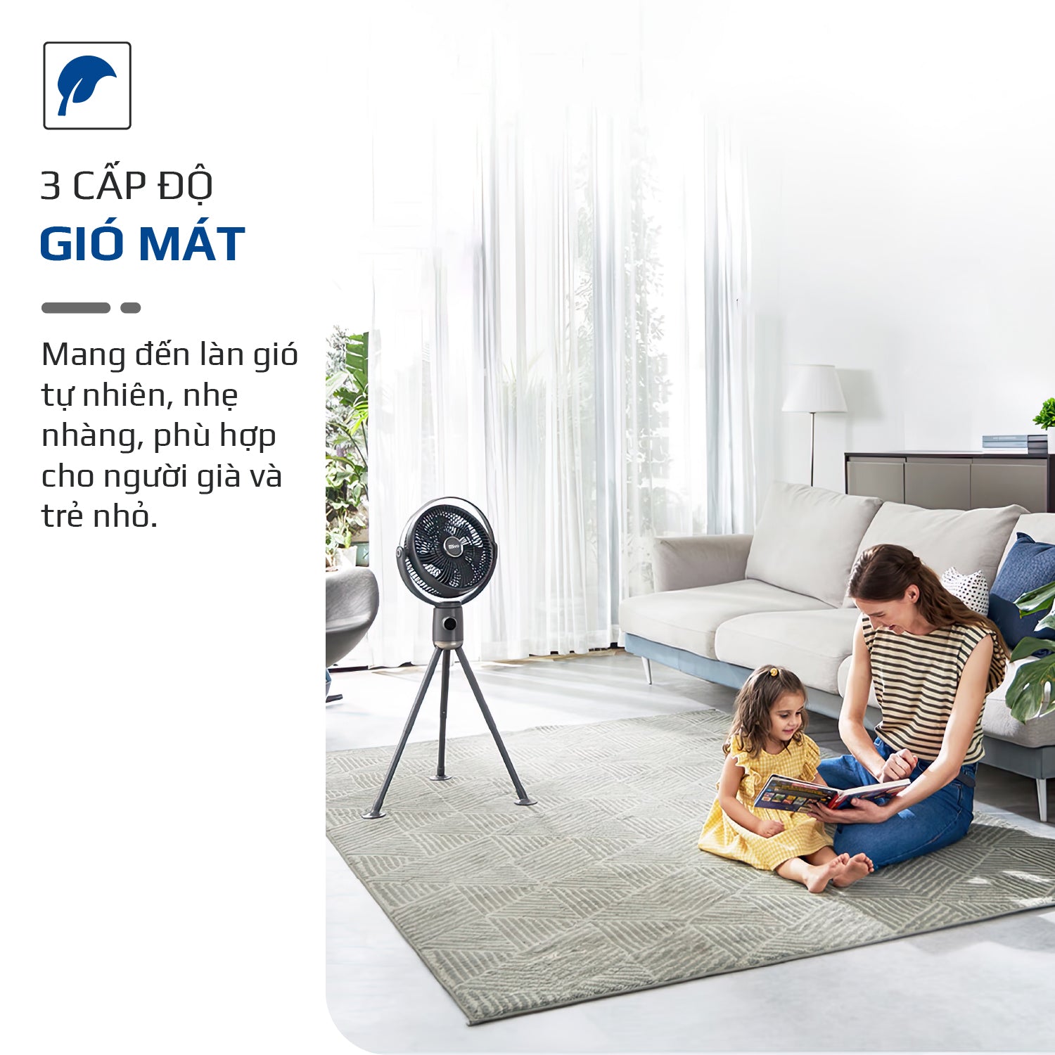 Quạt Tuần Hoàn Không Khí – Quạt Không Dây OLIVO WF1 – Chạy Êm, Sạc Nhanh 2.5 Giờ, Hoạt Động Bền Bỉ 48h – Gấp Gọn Dễ Dàng