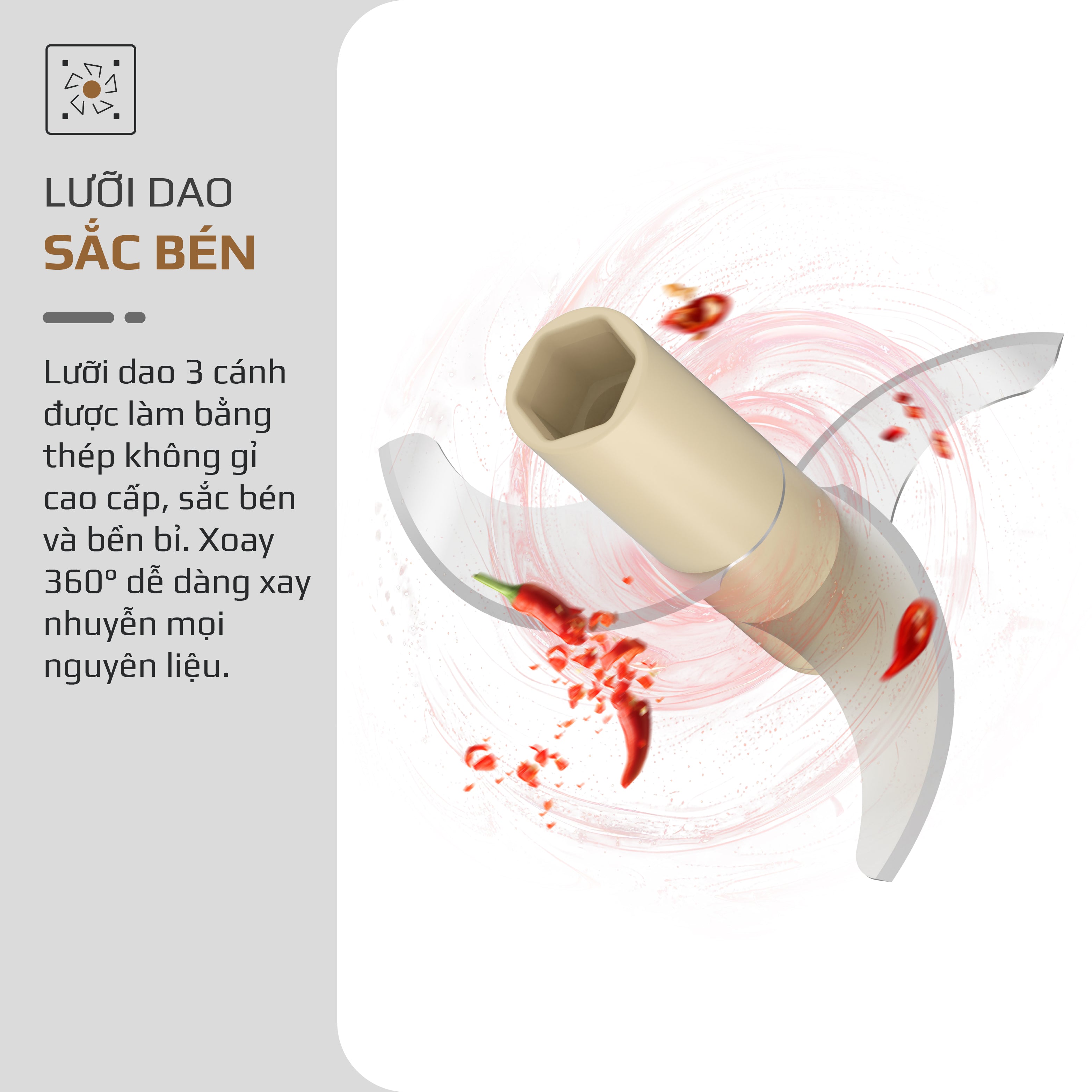 Máy Xay Thực Phẩm Đa Năng Sạc Pin OLIVO RFC270 – Xay Tỏi Ớt, Xay Thịt, Xay Hạt Tiện Lợi – Pin Sạc Bền Bỉ – Dung Tích 270ML – Dễ Dàng Vệ Sinh