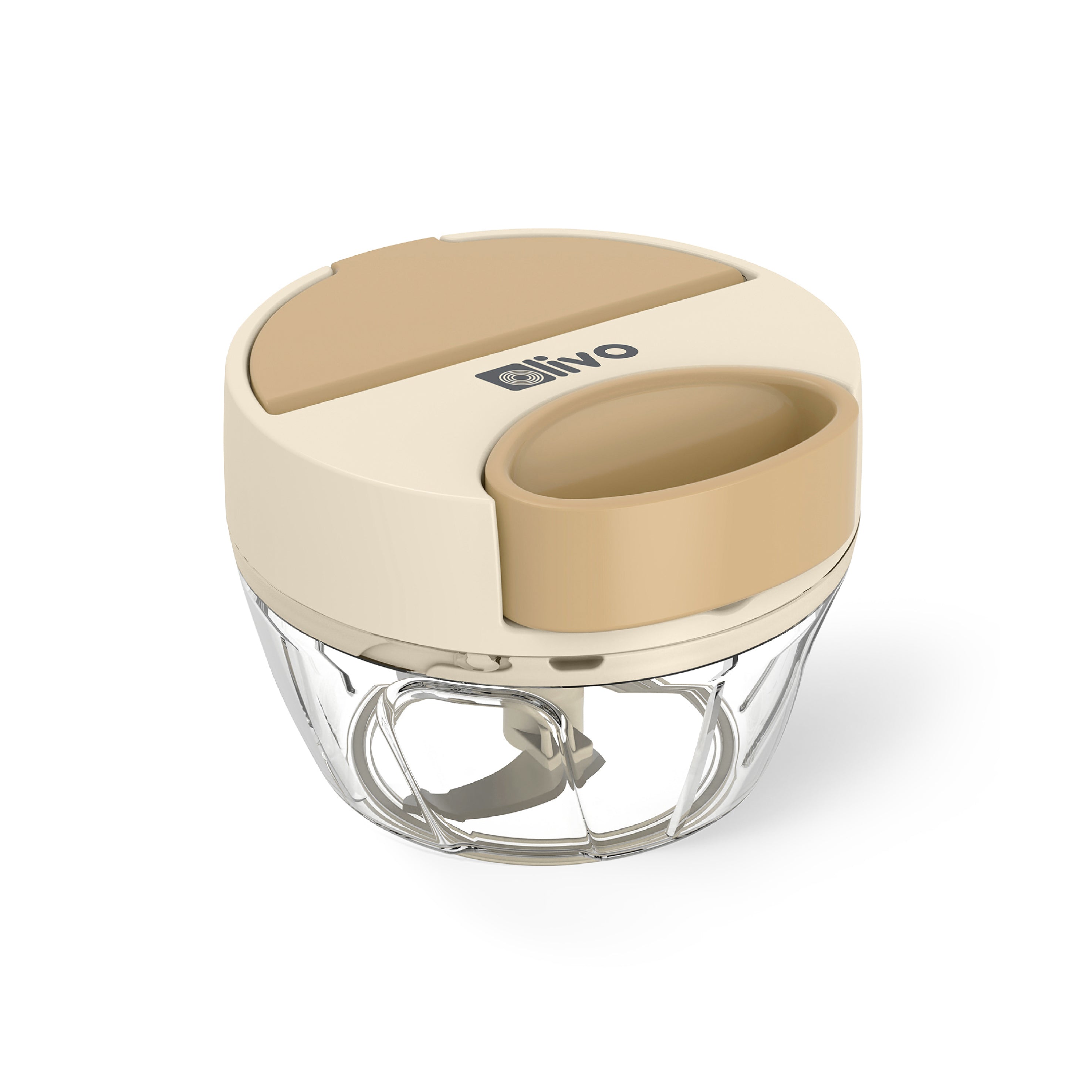 Dụng Cụ Xay Thực Phẩm Đa Năng Mini OLIVO MFC468 – Xay Tỏi Ớt, Xay Thịt, Xay Hạt Tiện Lợi – Nắp Lật Tiện Dụng - Dây Kéo Chắc Chắn – Dung Tích 400ML – Dễ Dàng Vệ Sinh