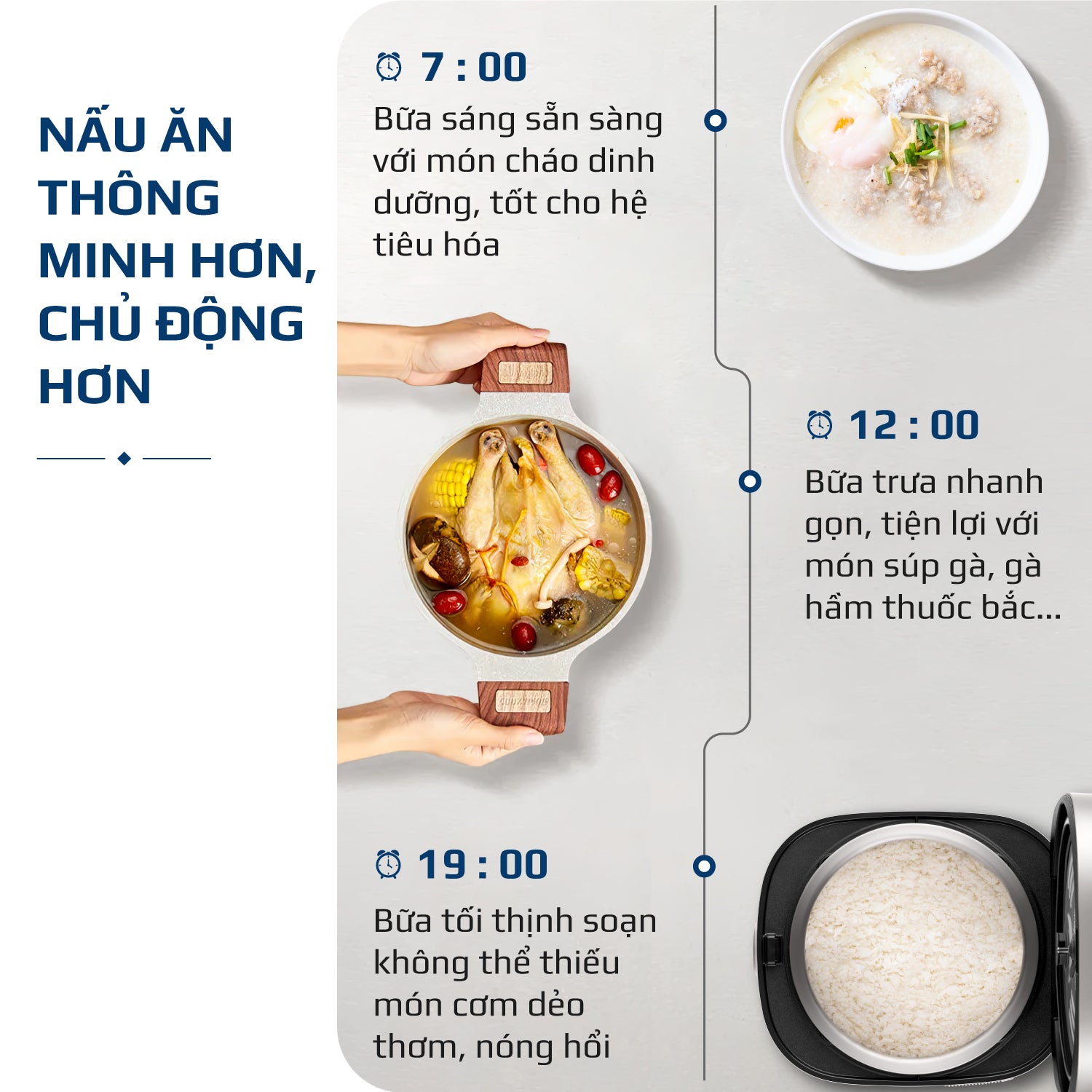 Nồi Cơm Điện OLIVO RC86 - Lòng Nồi INOX 304 Chống Dính Tự Nhiên, Nấu Cơm Ngon, Thiết Kế Tinh Tế, Sang Trọng