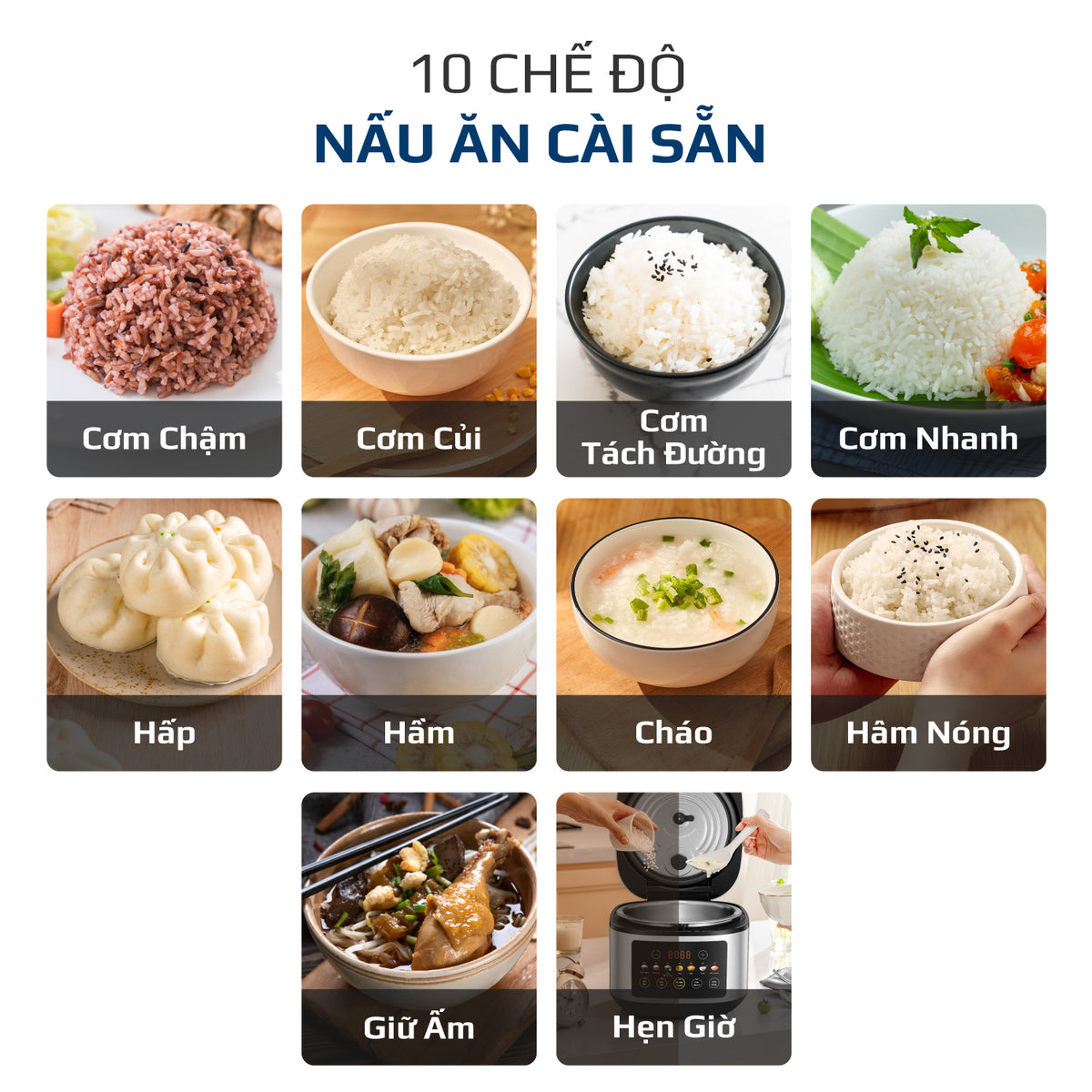 Nồi Cơm Điện OLIVO RC88 – Lòng Nồi INOX 304 Chống Dính Tự Nhiên, Bảng Điều Khiển OLED Sống Động, Nấu Cơm Ngon, Thiết Kế Sang Trọng