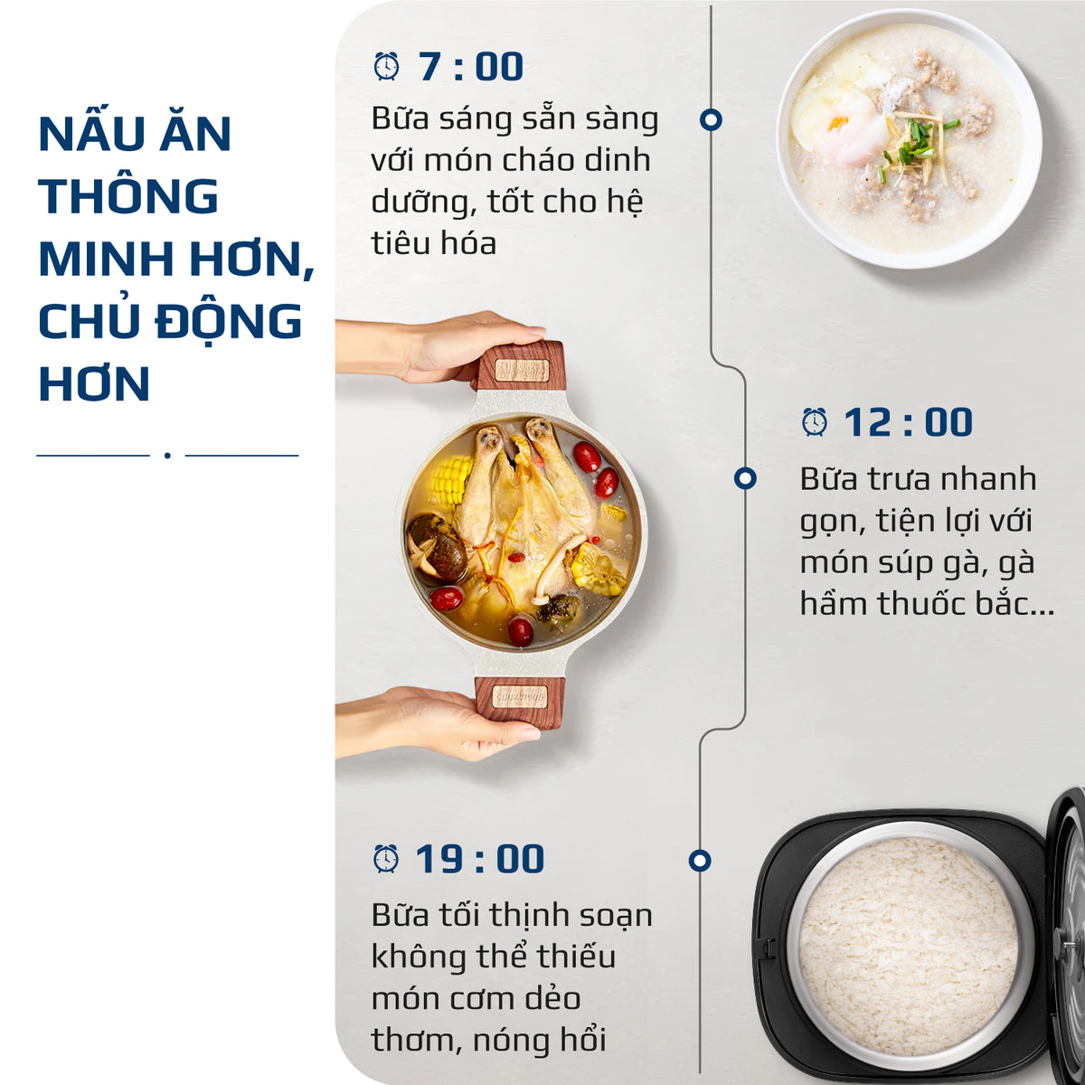 Nồi Cơm Điện OLIVO RC88 – Lòng Nồi INOX 304 Chống Dính Tự Nhiên, Bảng Điều Khiển OLED Sống Động, Nấu Cơm Ngon, Thiết Kế Sang Trọng
