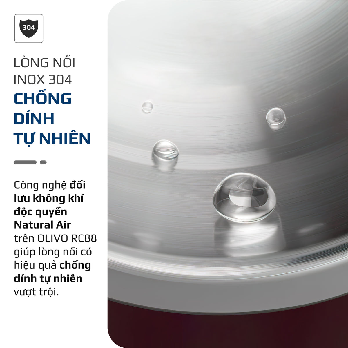 Nồi Cơm Điện OLIVO RC88 – Lòng Nồi INOX 304 Chống Dính Tự Nhiên, Bảng Điều Khiển OLED Sống Động, Nấu Cơm Ngon, Thiết Kế Sang Trọng