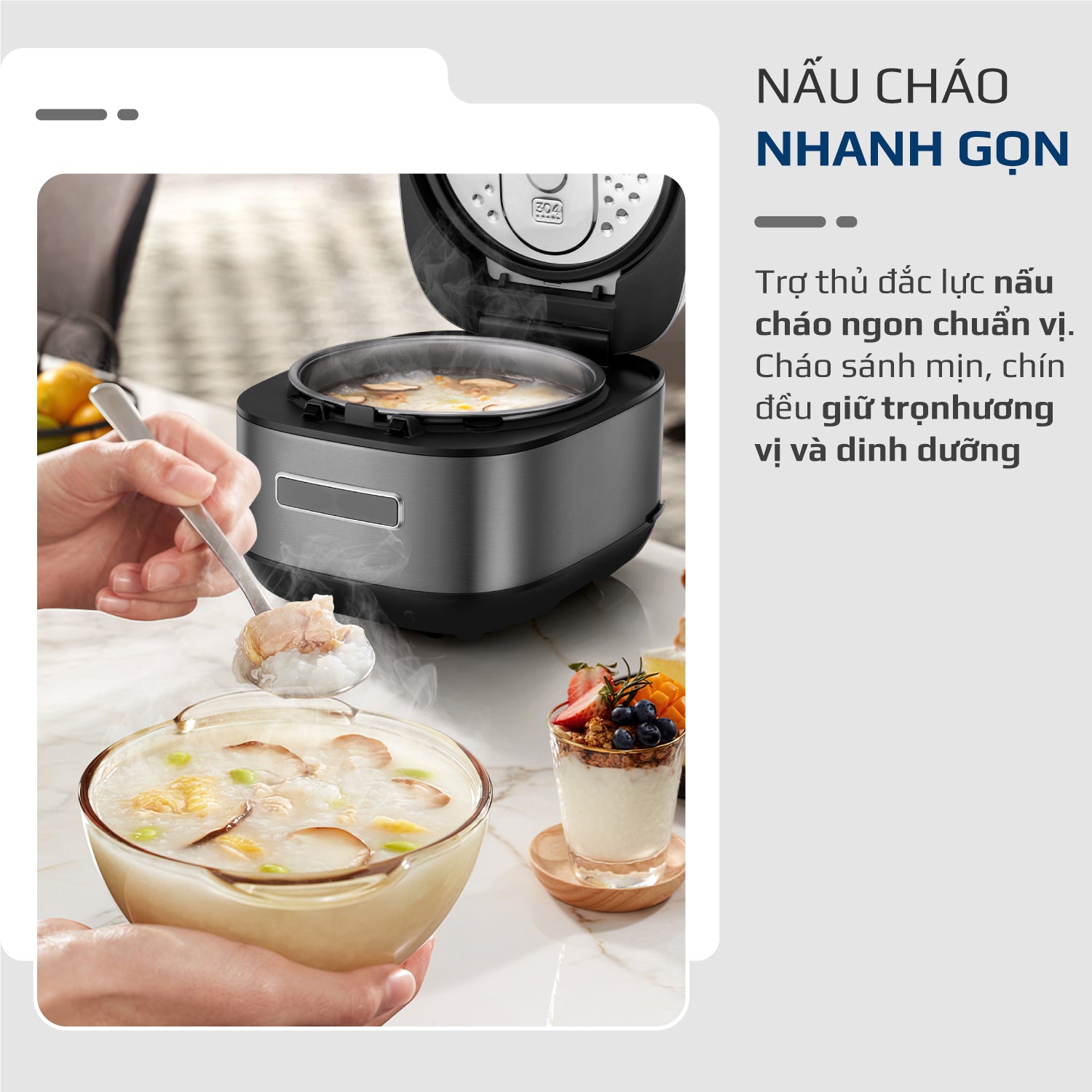 Nồi Cơm Điện Cao Tần OLIVO RC900IH – Lòng Nồi INOX 316L Cao Cấp, Công Nghệ Cao Tần Giữ Trọn Dinh Dưỡng, Bảng Điều Khiển Oled Sống Động, Hiện Đại, Cao Cấp
