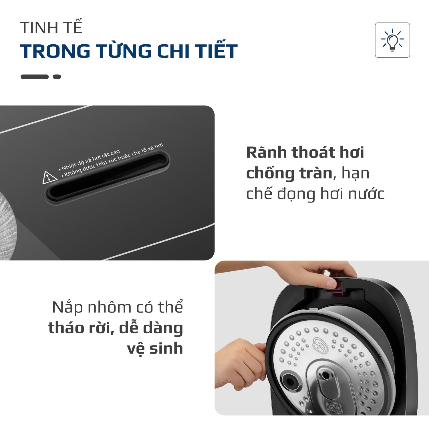 Nồi Cơm Điện Cao Tần OLIVO RC900IH – Lòng Nồi INOX 316L Cao Cấp, Công Nghệ Cao Tần Giữ Trọn Dinh Dưỡng, Bảng Điều Khiển Oled Sống Động, Hiện Đại, Cao Cấp