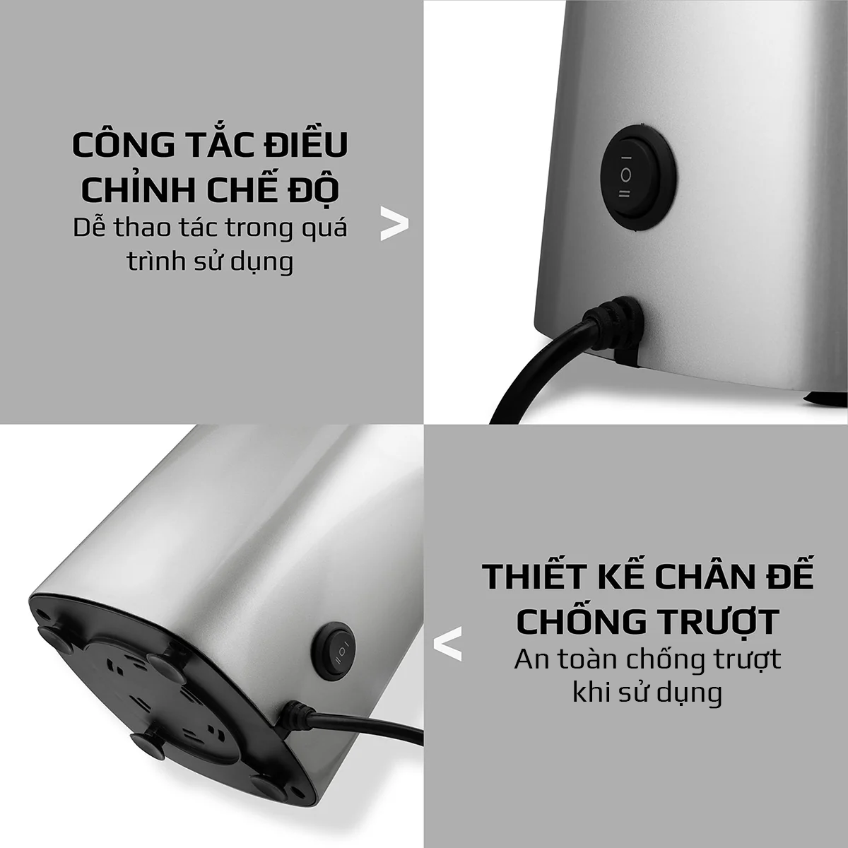 Máy Ép Chậm OLIVO SJ210- Ép Kiệt Bã 97% - Ép Trái Cây Hoa Quả Rau Củ Đa Năng