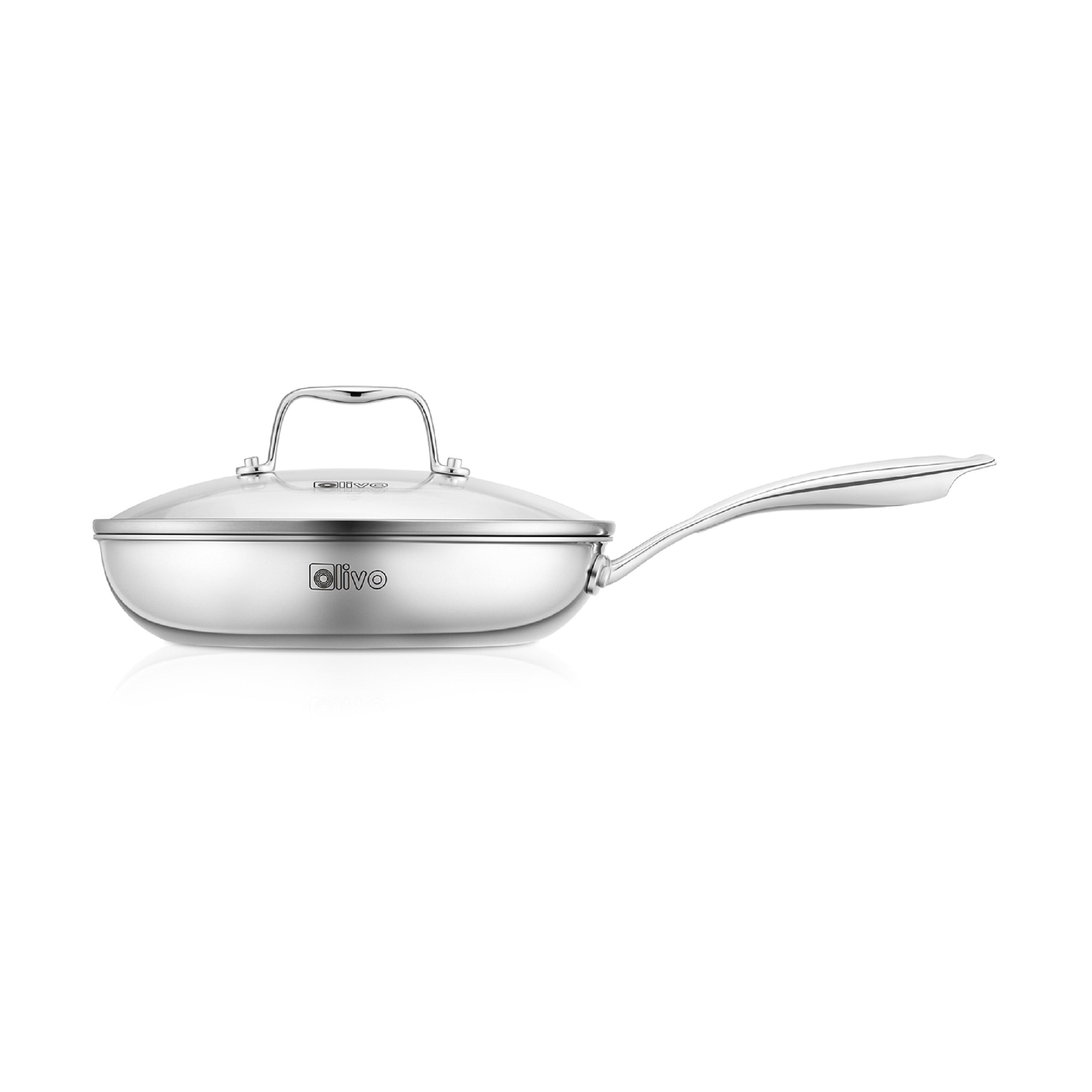 CHẢO 4 LỚP INOX OLIVO STEVE X - Chống Dính Tự Nhiên, Đường Kính 24cm – Nấu Được Trên Mọi Loại Bếp