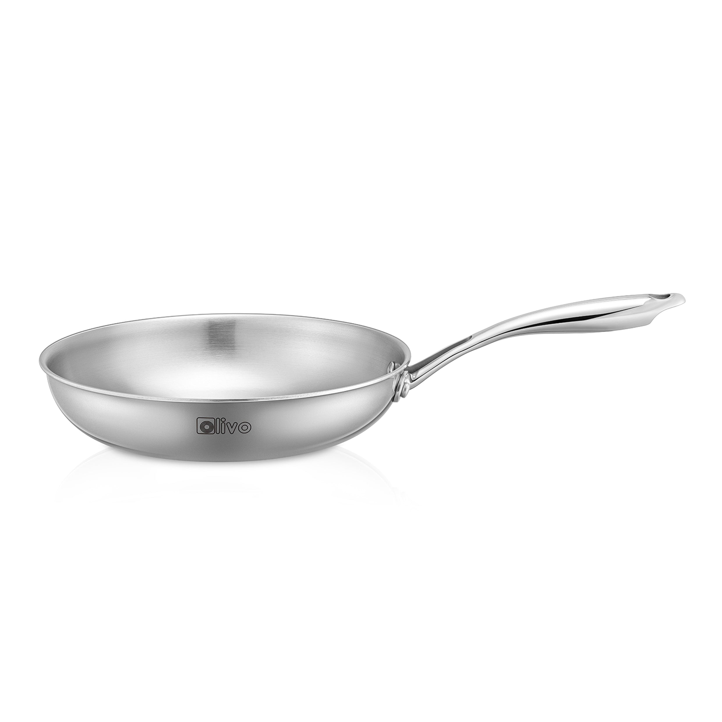 CHẢO 4 LỚP INOX OLIVO STEVE X - Chống Dính Tự Nhiên, Đường Kính 24cm – Nấu Được Trên Mọi Loại Bếp