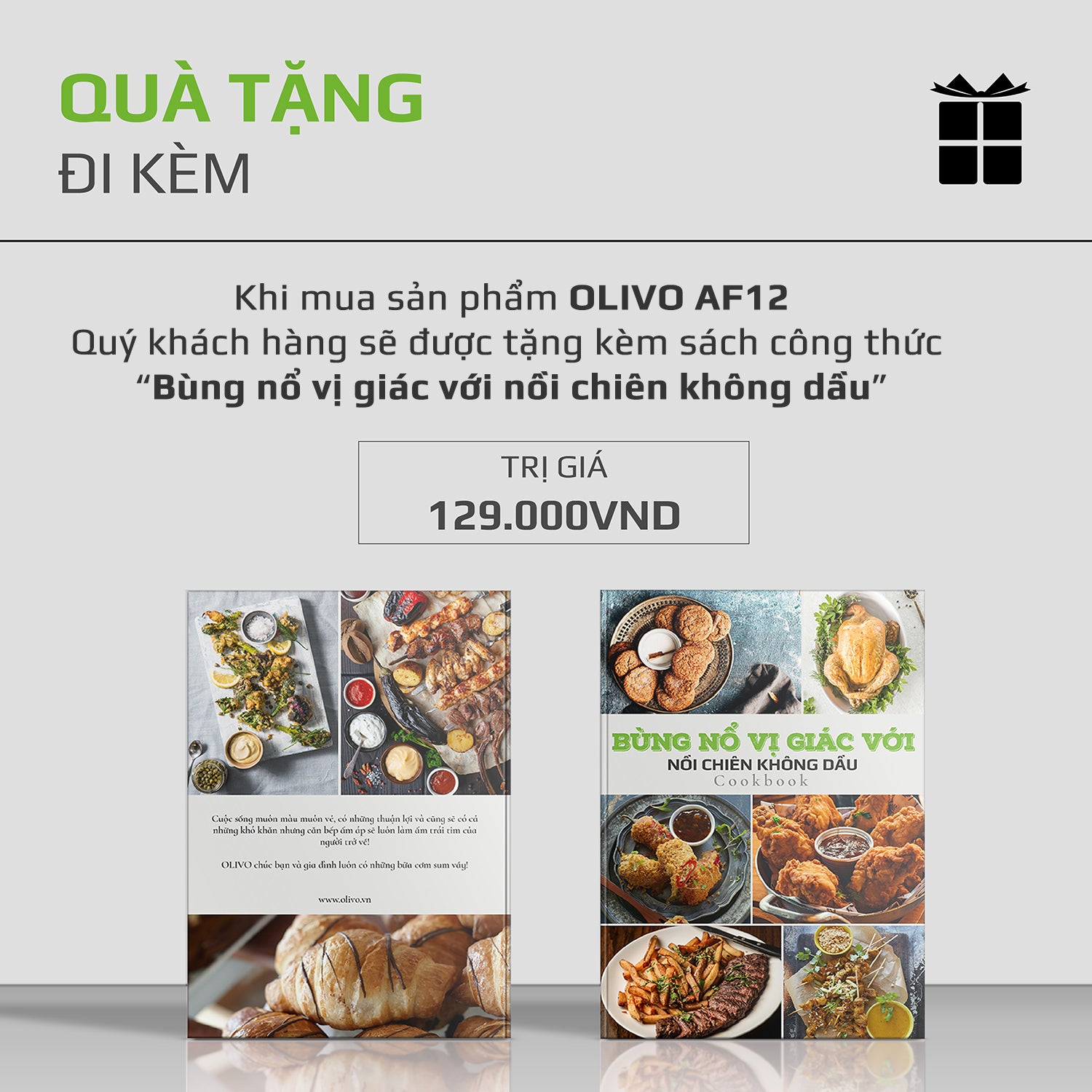 Nồi Chiên Không Dầu OLIVO AF12- Dung Tích 12L - Công Suất 1800W