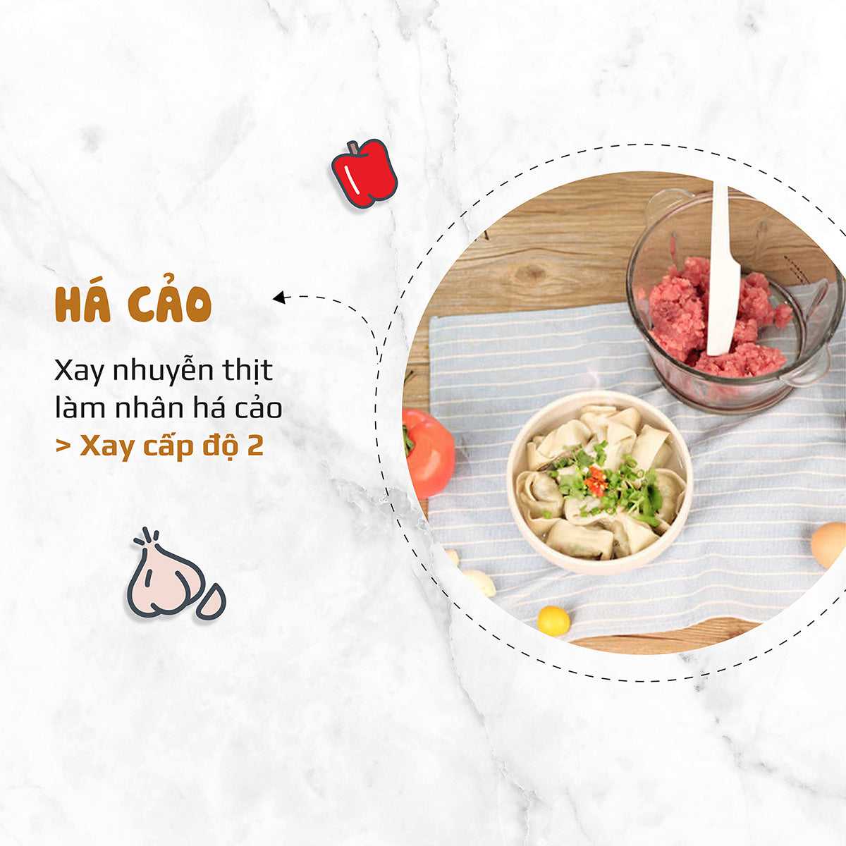 Máy Xay Thực Phẩm Đa Năng OLIVO FC21 - Dung Tích 2.1L - Công Suất 500W