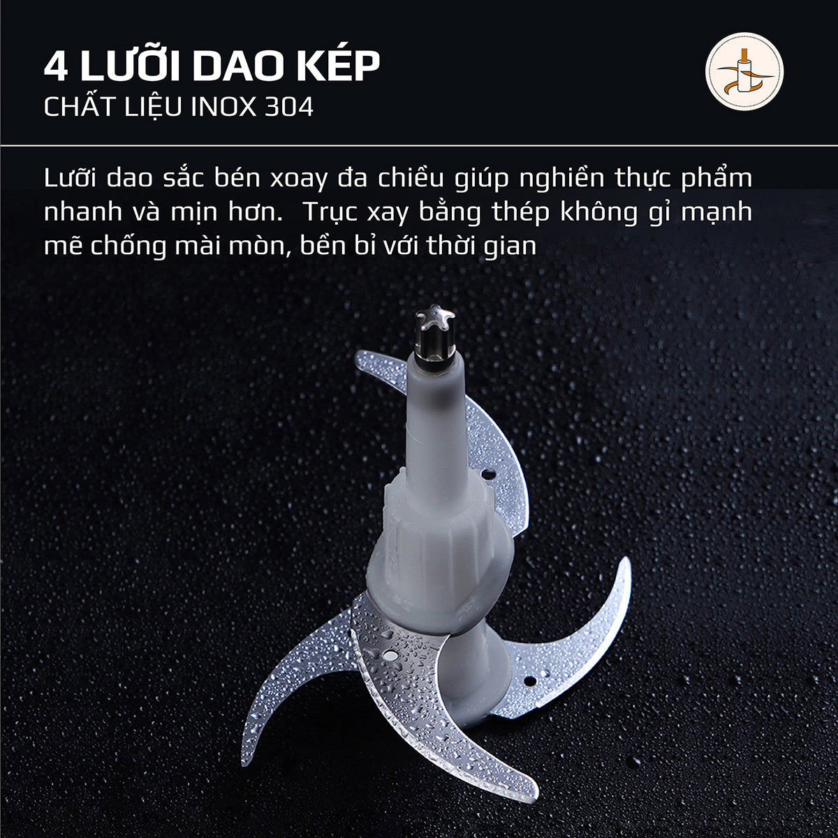 Máy Xay Thực Phẩm Đa Năng OLIVO FC21 - Dung Tích 2.1L - Công Suất 500W