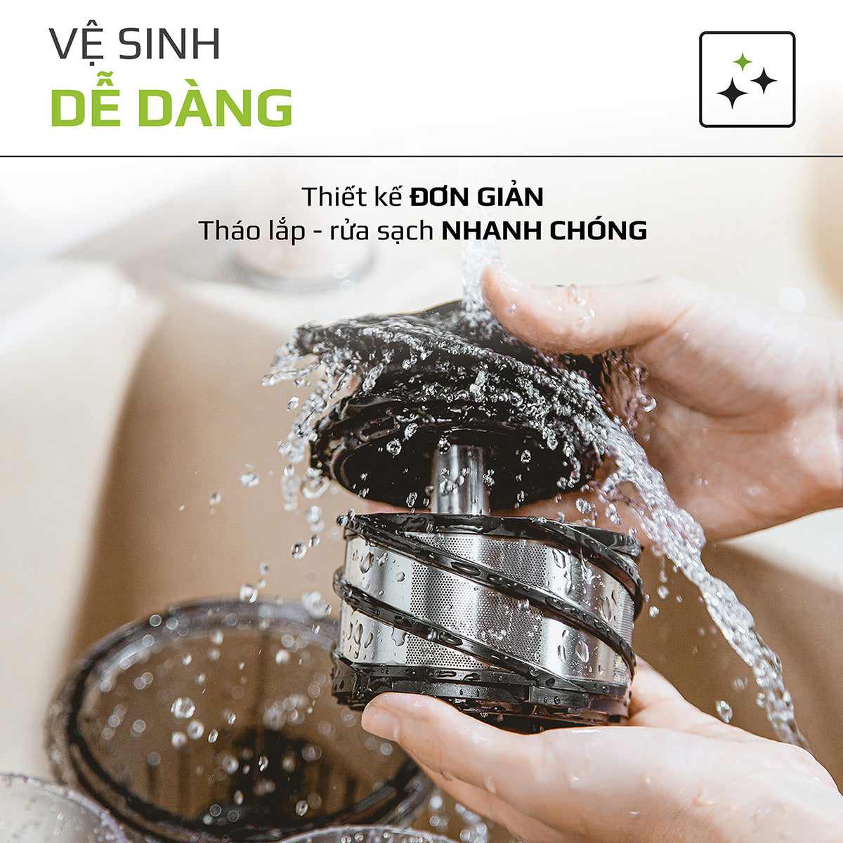 Máy Ép Chậm OLIVO SJ210- Ép Kiệt Bã 97% - Ép Trái Cây Hoa Quả Rau Củ Đa Năng