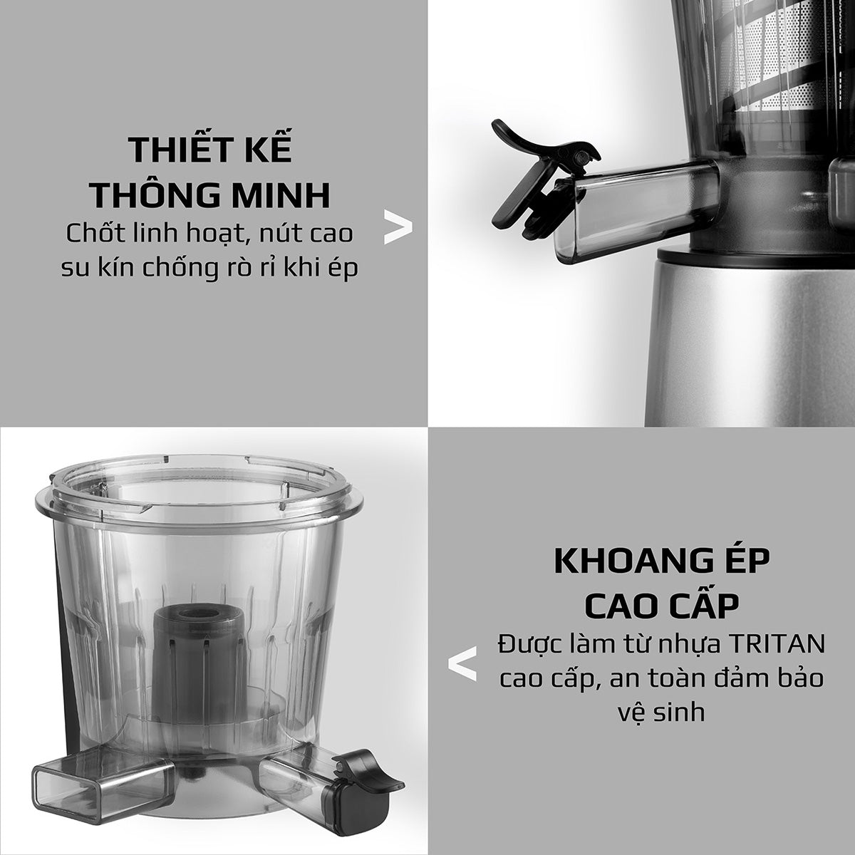 Máy Ép Chậm OLIVO SJ210- Ép Kiệt Bã 97% - Ép Trái Cây Hoa Quả Rau Củ Đa Năng