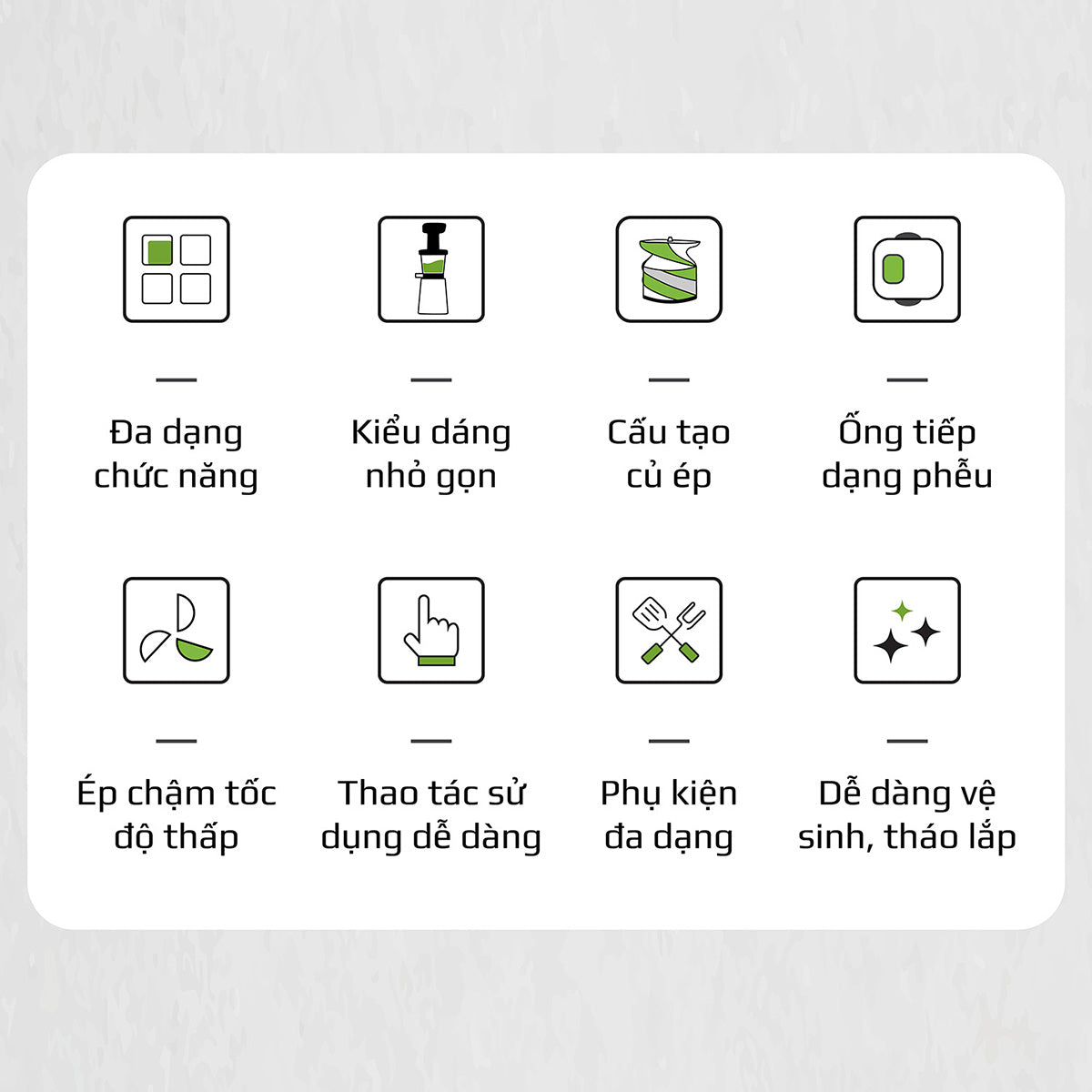 Máy Ép Chậm OLIVO SJ210- Ép Kiệt Bã 97% - Ép Trái Cây Hoa Quả Rau Củ Đa Năng