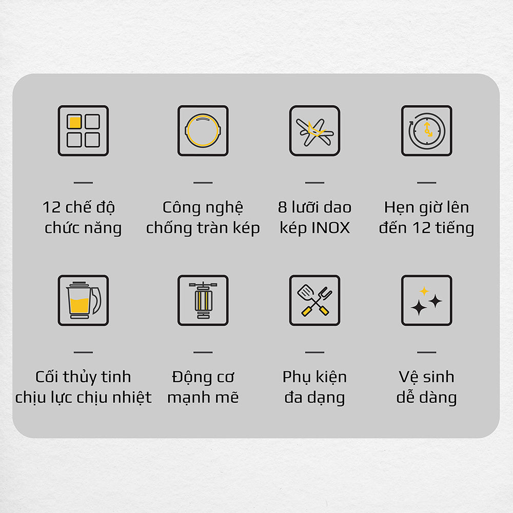 Máy Làm Sữa Hạt OLIVO X20 - Nấu Sữa Hạt, Xay Sữa Hạt, Làm Sữa Thảo Mộc Đa Năng