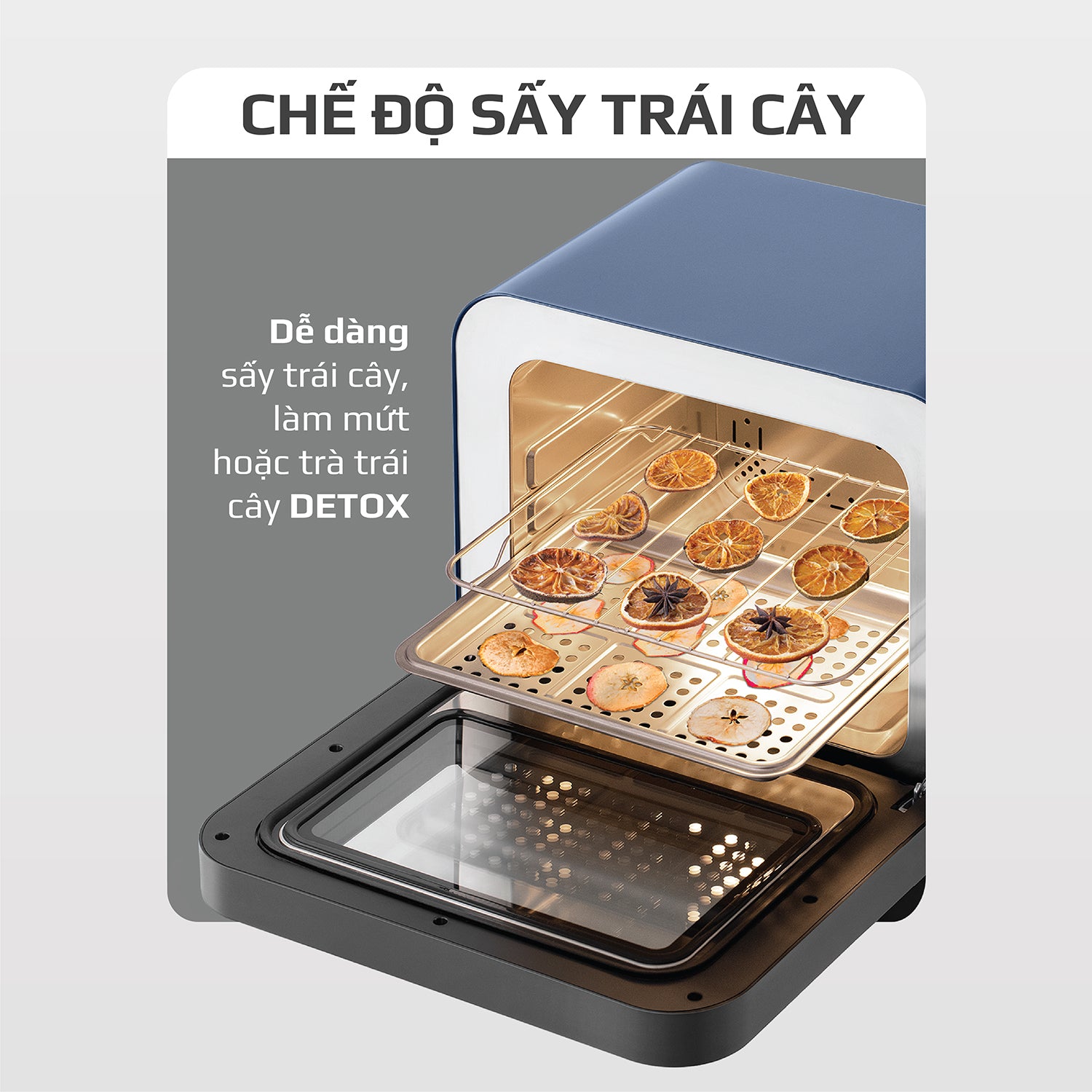 Nồi Chiên Hơi Nước OLIVO SF18 - 50 Chức Năng - Dung Tích 18L - Công Suất 2450W