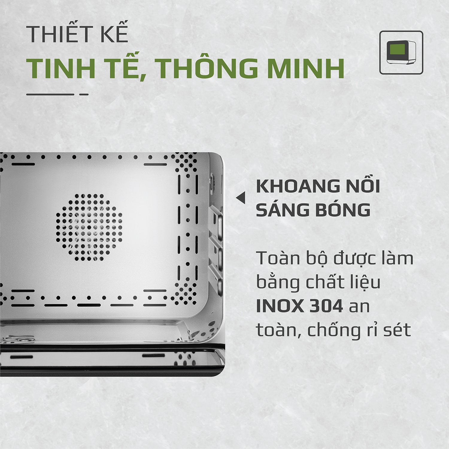 Nồi Chiên Hơi Nước OLIVO SF18 - 50 Chức Năng - Dung Tích 18L - Công Suất 2450W