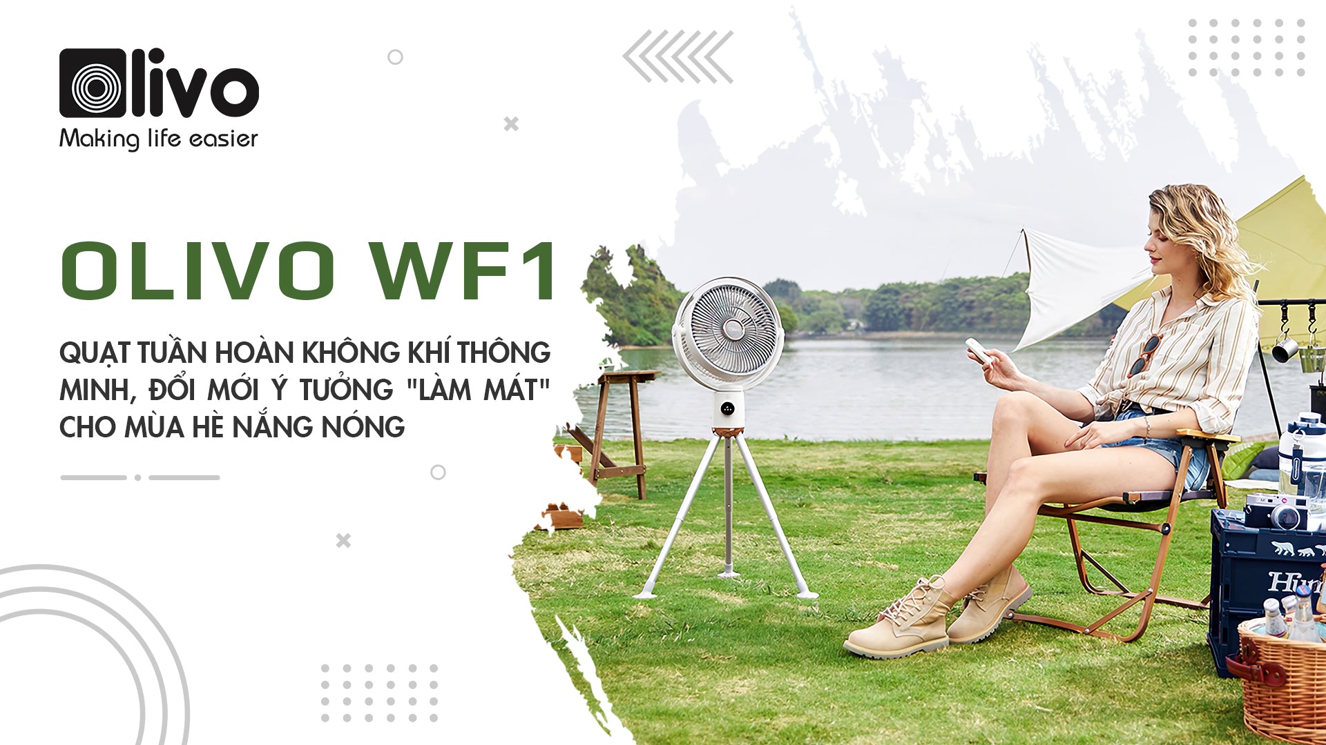 Quạt tuần hoàn không khí OLIVO WF1, đổi mới ý tưởng “làm mát” cho mùa hè nắng nóng